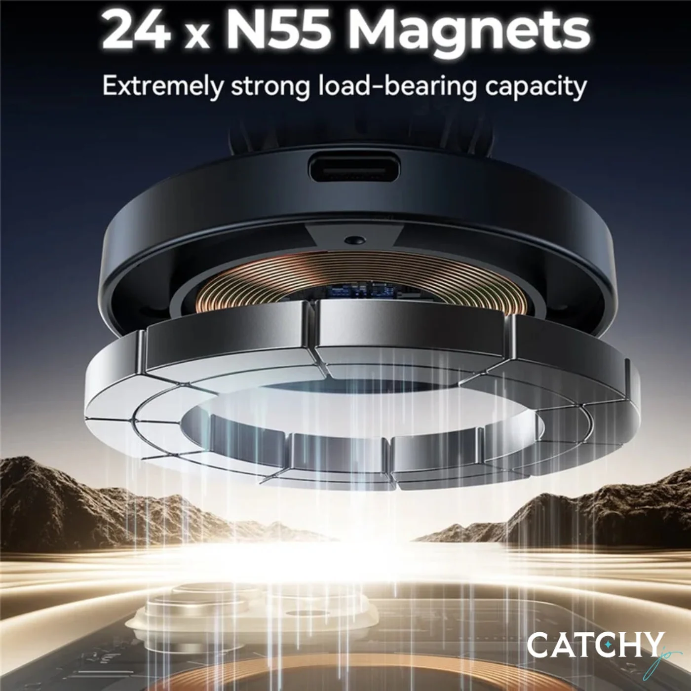 JOYROOM JR-ZS502 Magnetic Wireless Car Holder (15W) - Image 4
