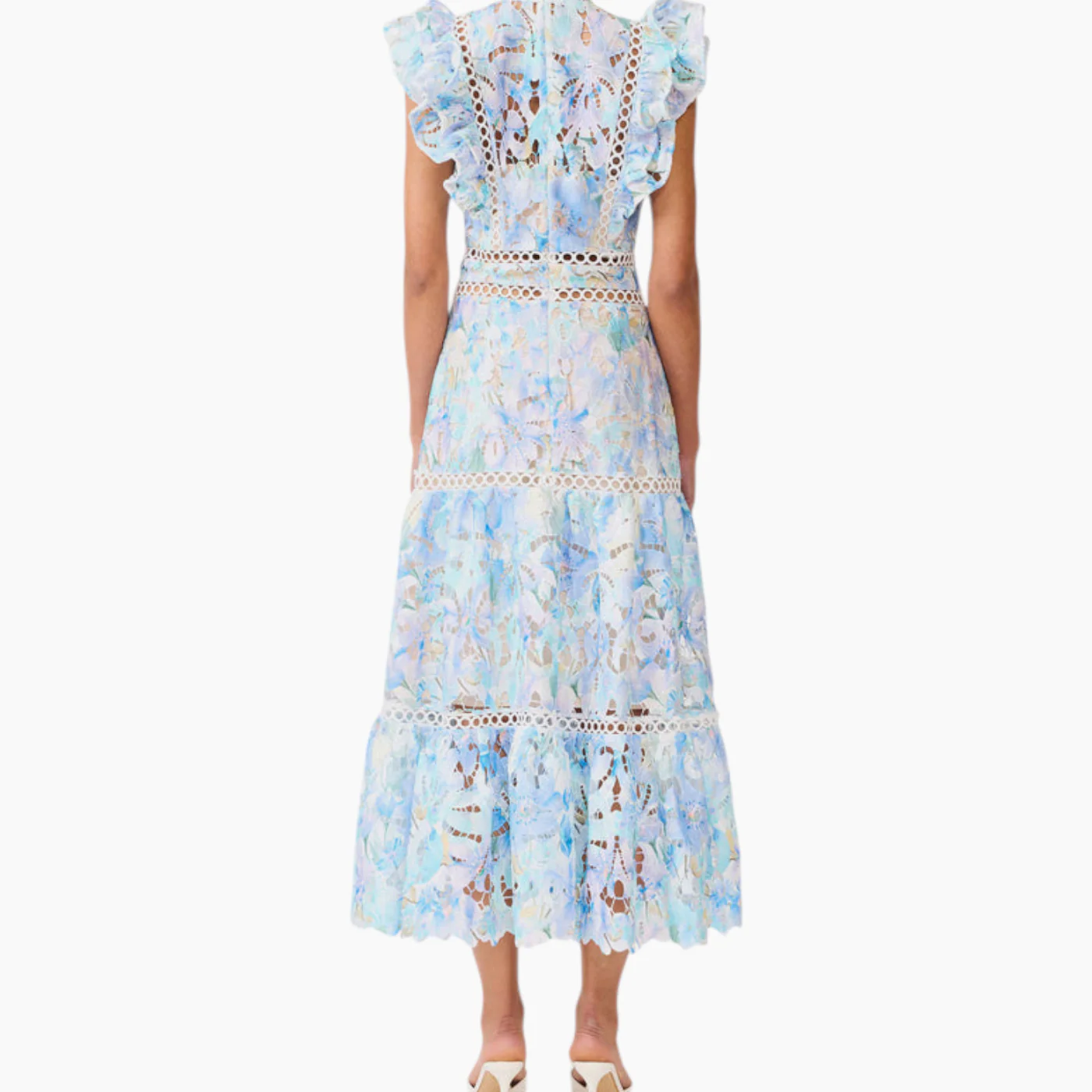 Elliatt Kalissa Ruffle Maxi Dress in Blue Floral - Image 6