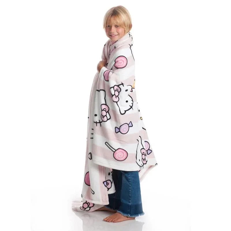 Kanguru Hello Kitty Plaid Blanket - Image 5