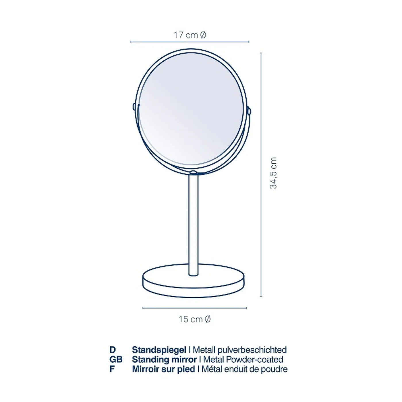Kela Elias Standing Mirror - Black - Image 3