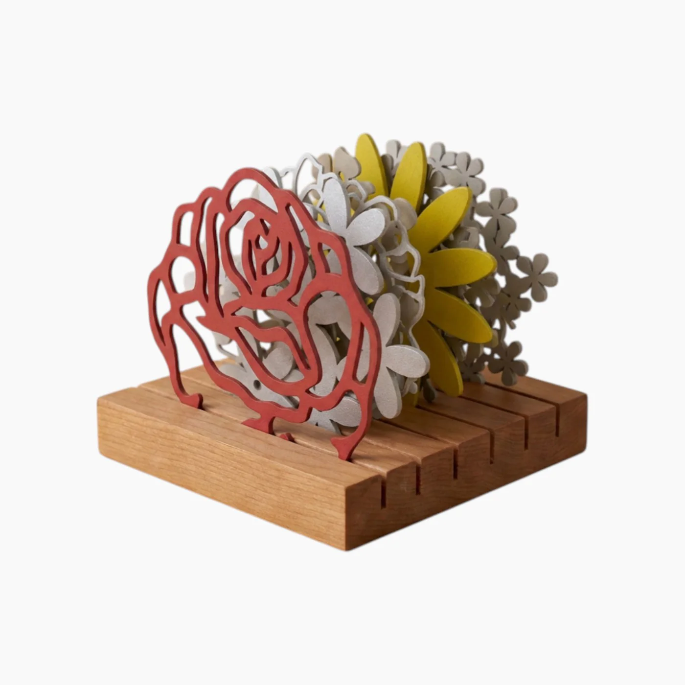 Kawn Designs Khadra Flowers — Coaster Set - Image 2