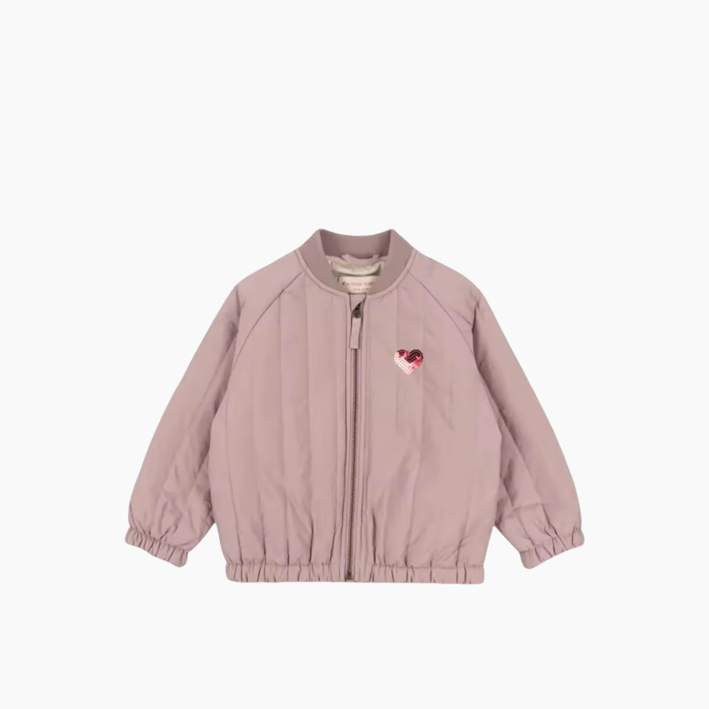 Konges Kids Lightweight Heart Zip Jacket – Mauve