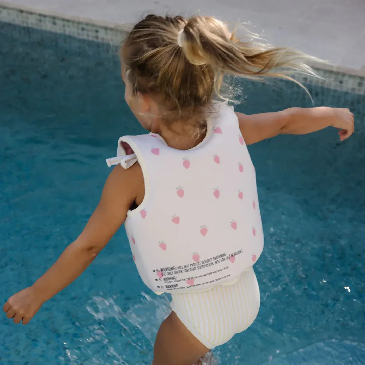 SunnyLife Kids Swim Vest - Strawberry Sunshine Pink - Image 5