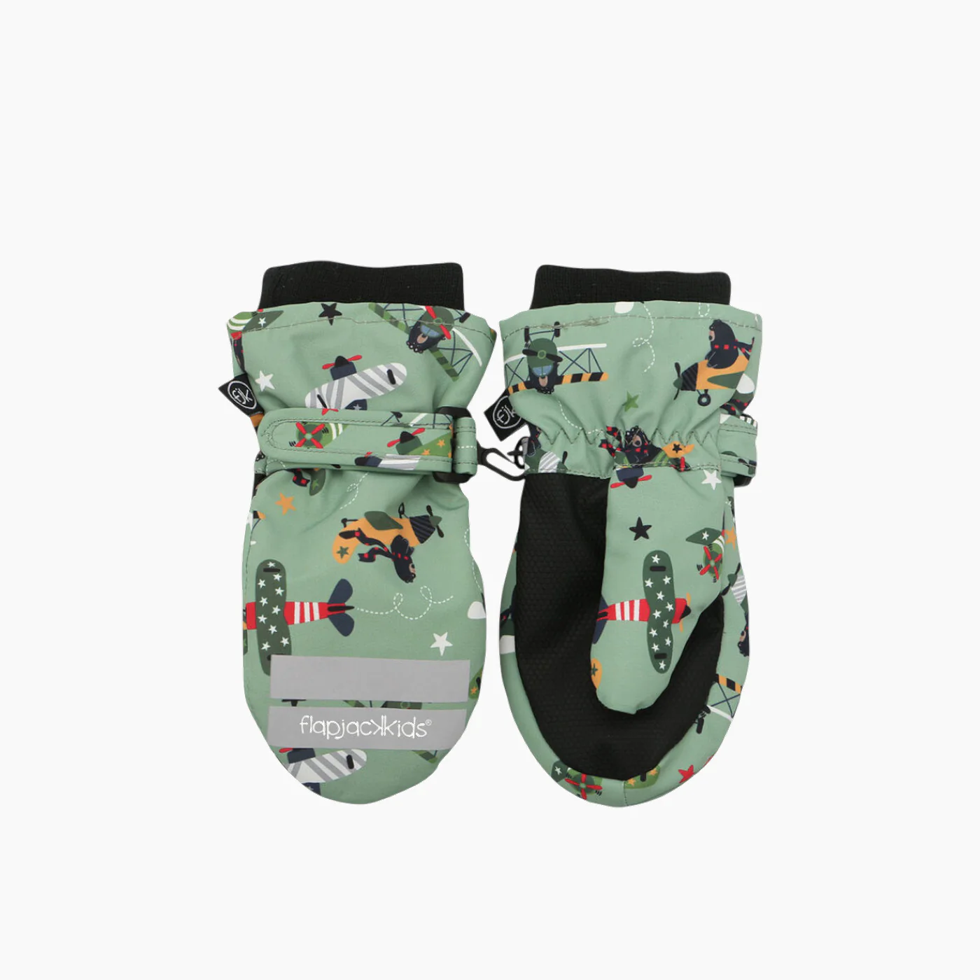 FlapJack Kids Bear Ski Mittens - Image 2