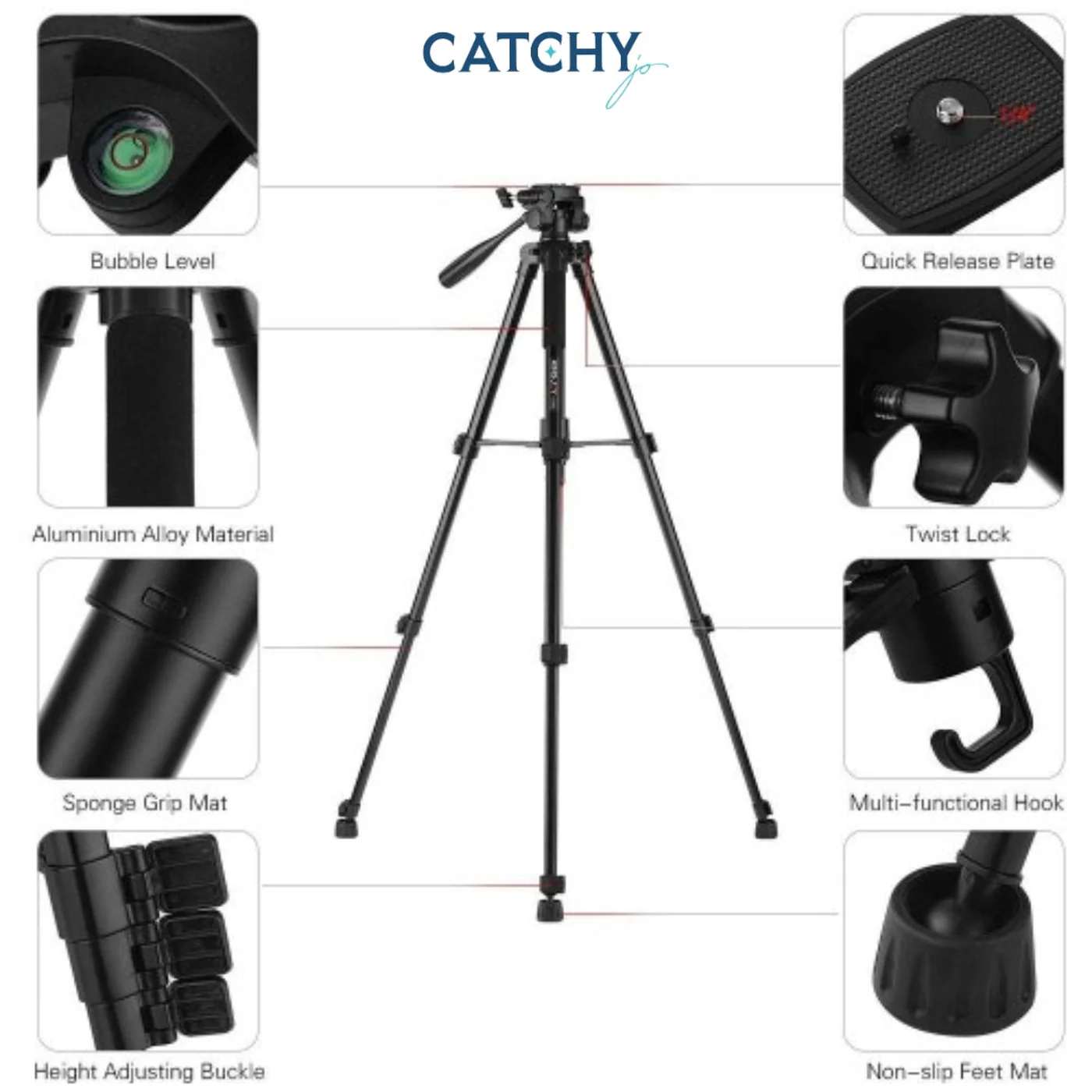 KINGJOY VT-860 Tripod - Image 4