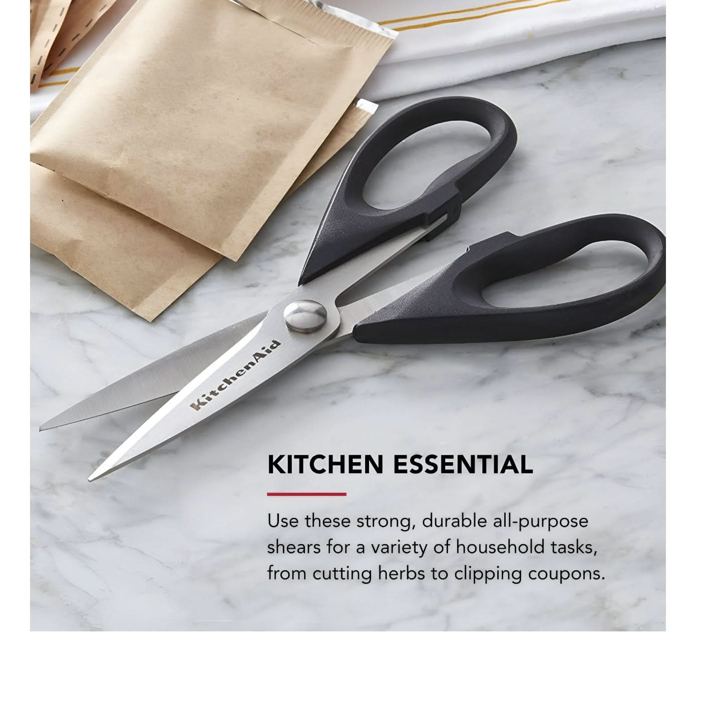 KitchenAid Soft Grip Handle Shears Kitchen Shears - Image 2