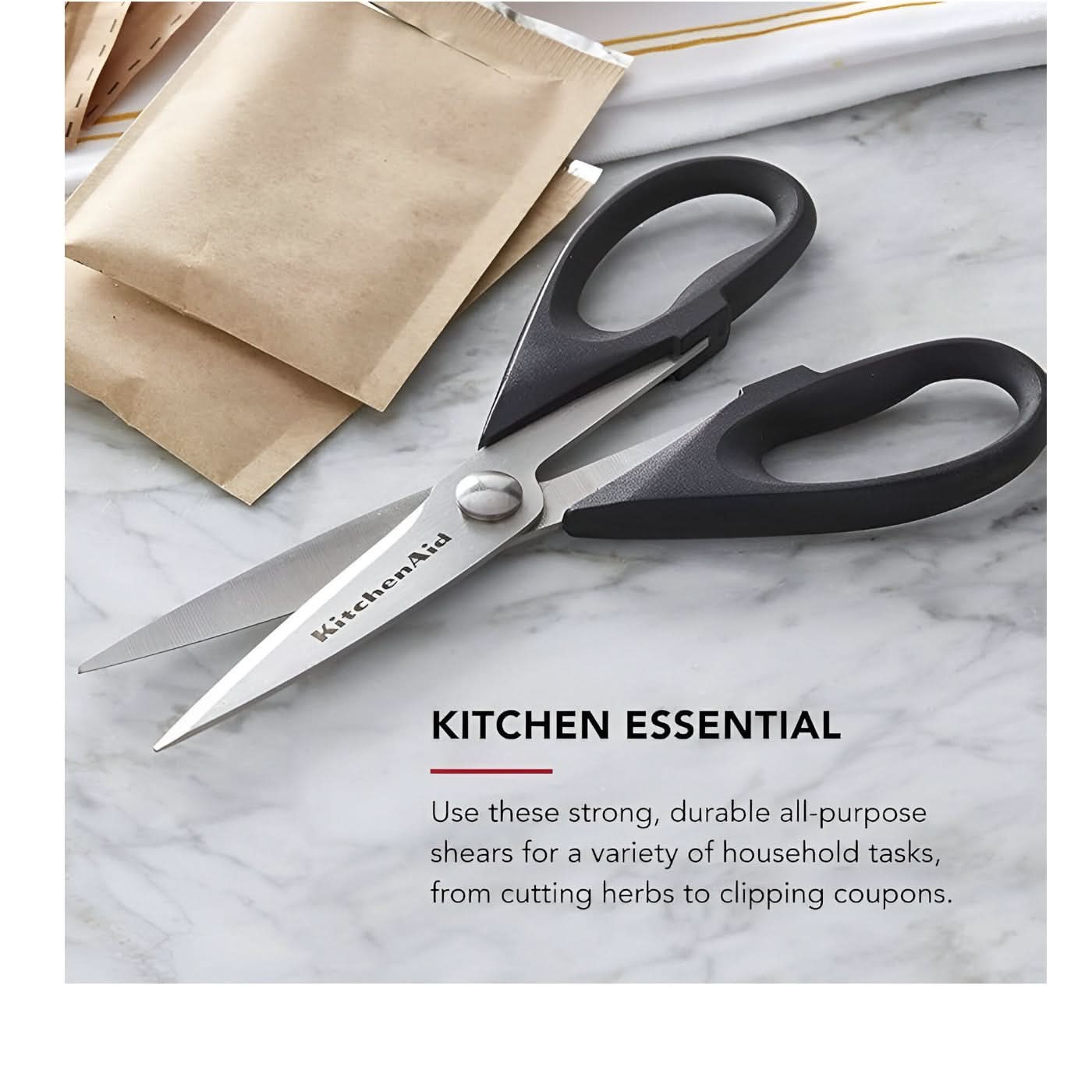 KitchenAid Soft Grip Handle Shears Kitchen Shears - Image 4