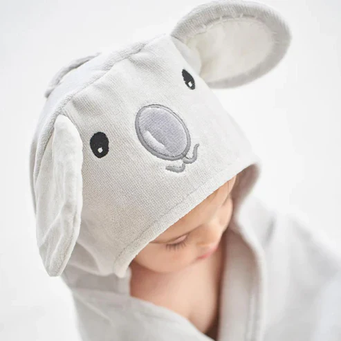 Koala Hooded Baby Bath Wrap - Image 3