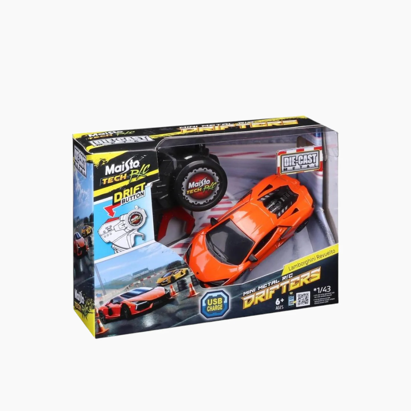 Maisto Burago Lamborghini Revuelto 1:43 Die-Cast Drifters RC - Image 6
