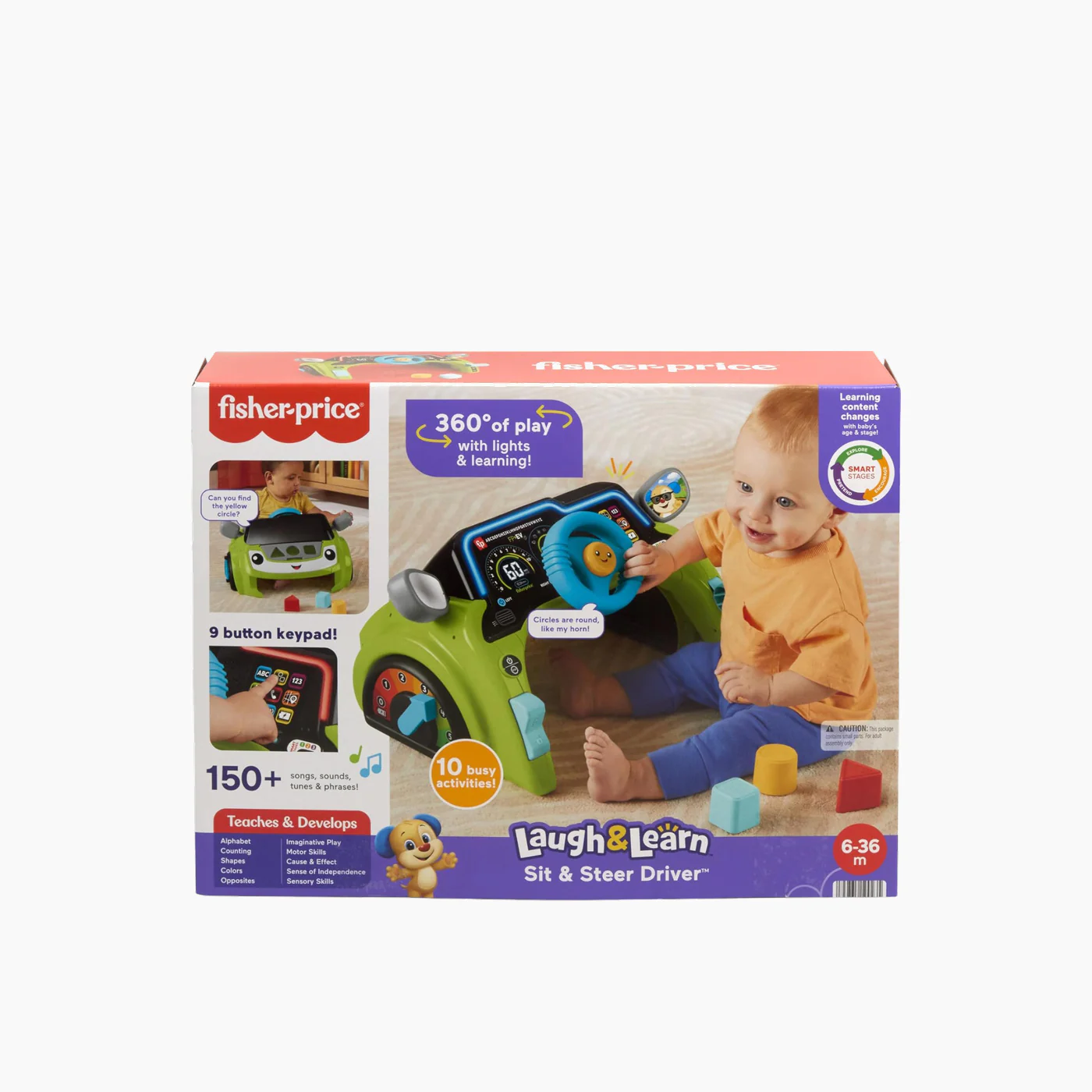 Fisher-Price Laugh and Learn Sit and Steer Driver - Image 2