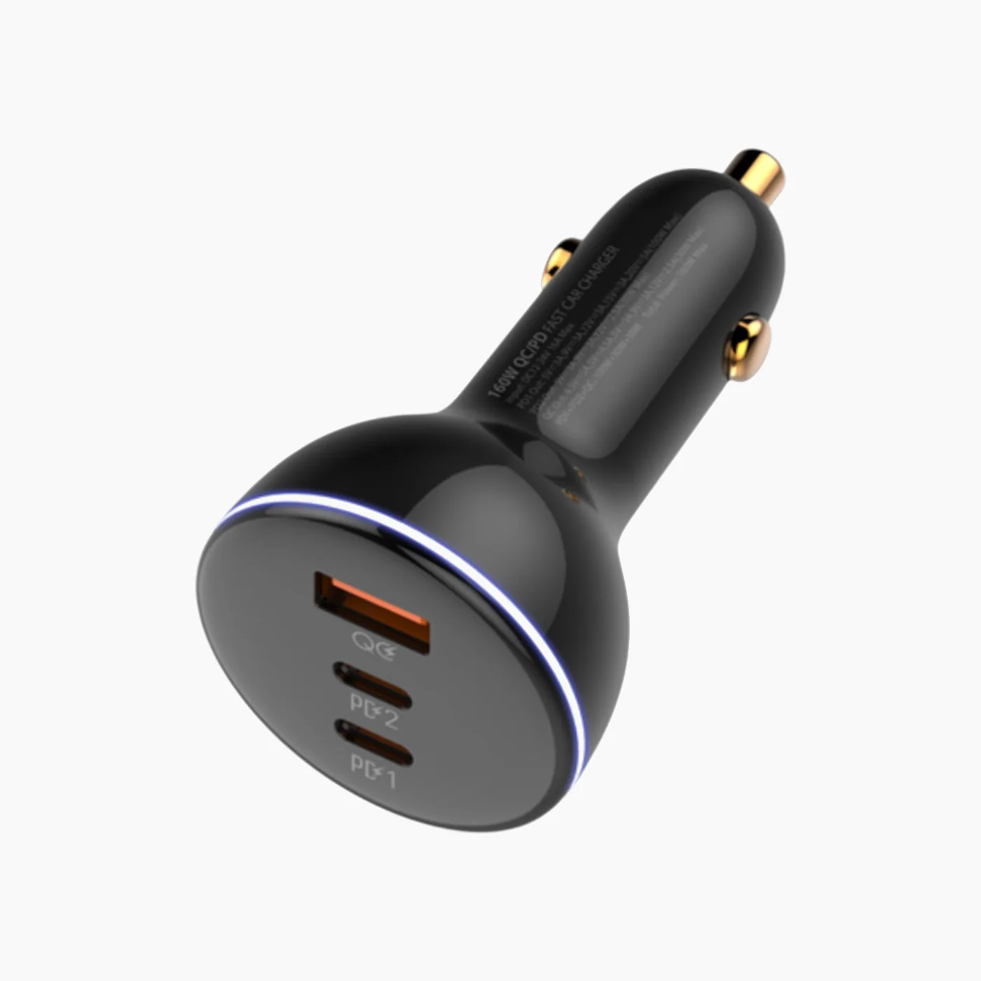 LDNIO C102 3 USB Super Fast Car Charger (160W) - Image 3