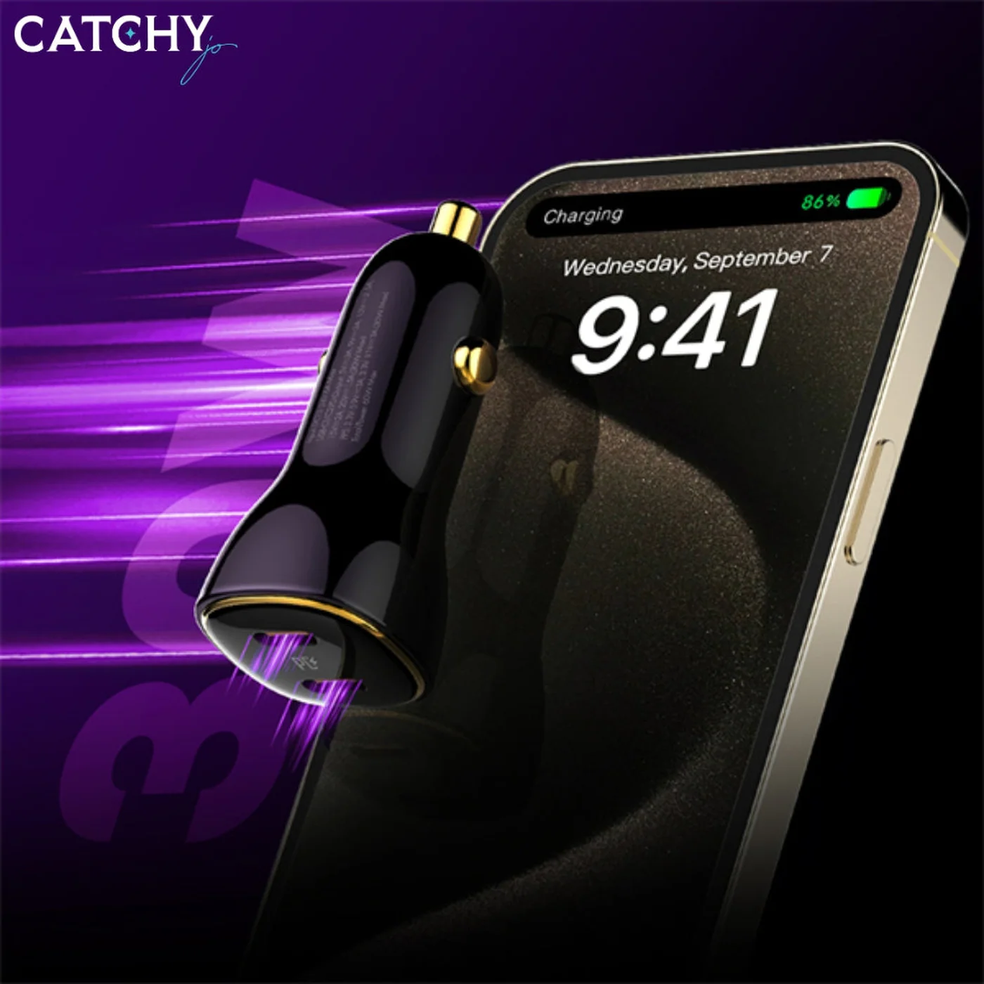 LDNIO C104 Dual PD Super Fast Car Charger (60W) - Image 2