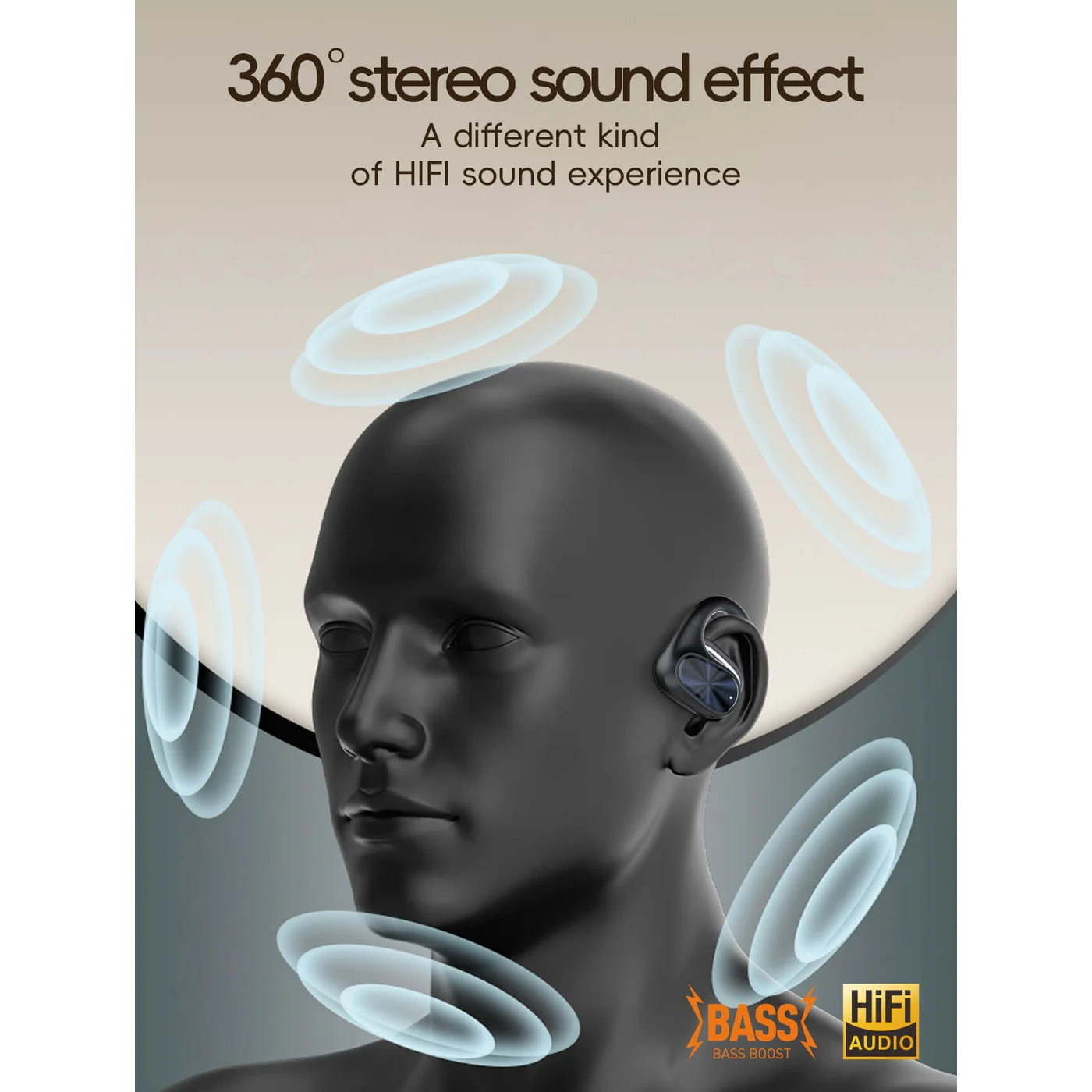 LDNIO T07 Wireless Stereo BT Over-Ear Earbuds - Image 6