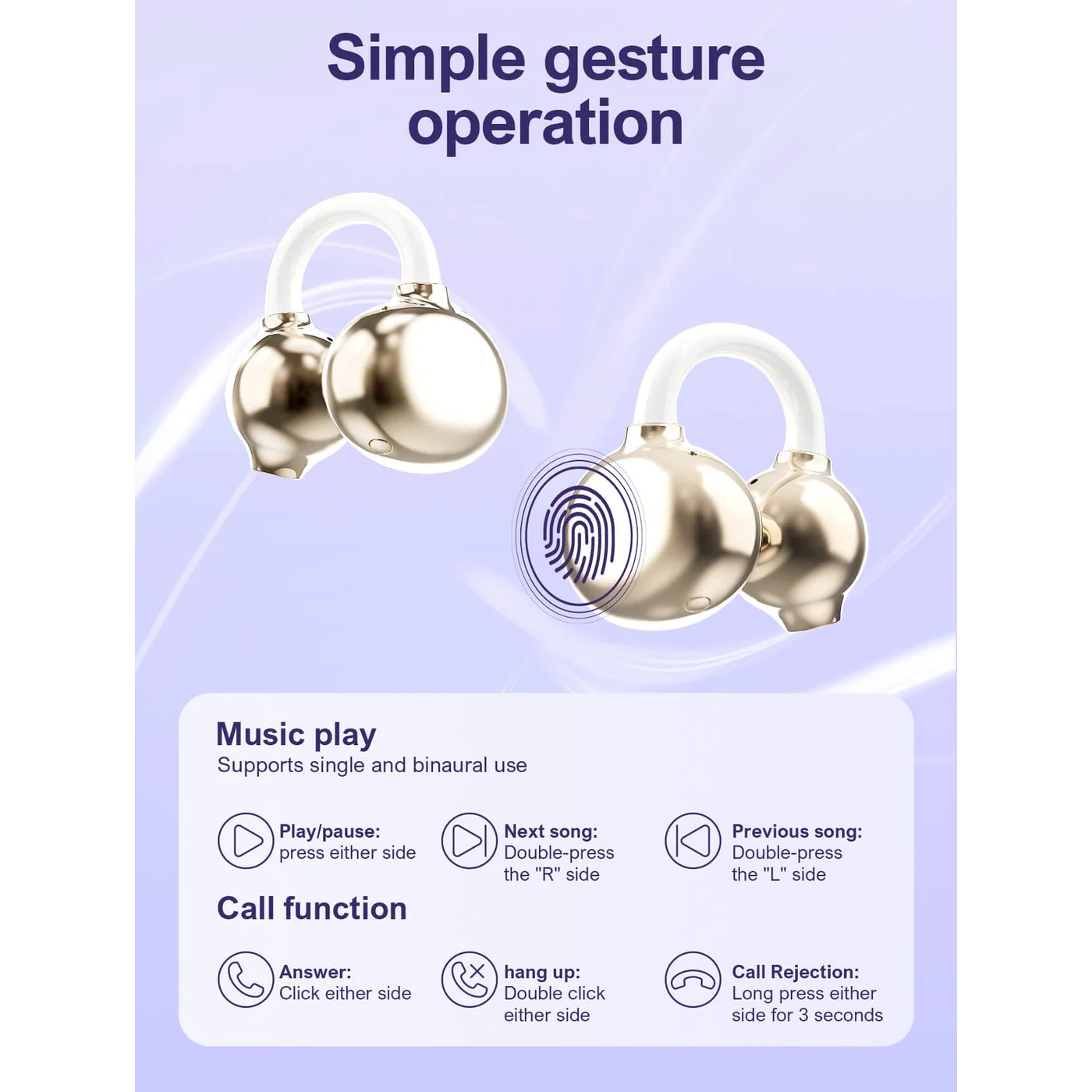 LDNIO T08 Wireless Stereo BT Open Earphones - Image 9