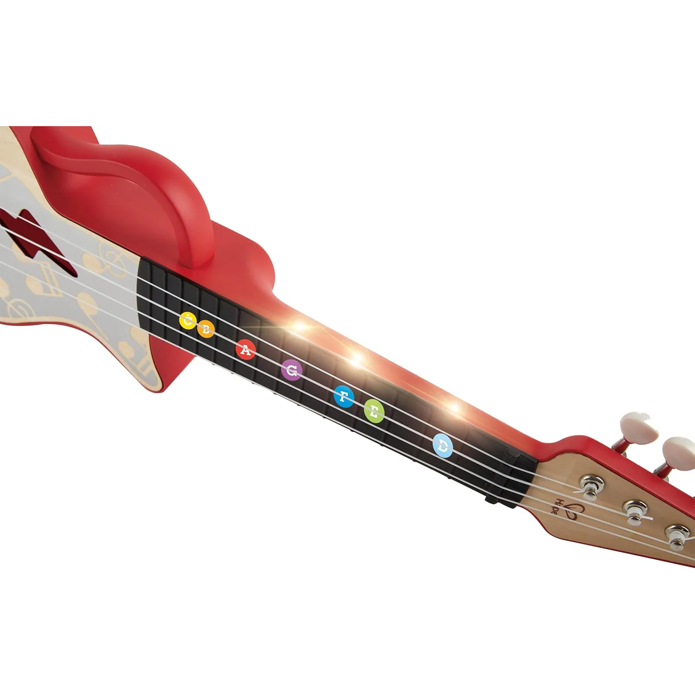 Hape Learn With Lights Interactive Wooden Ukulele - Image 10
