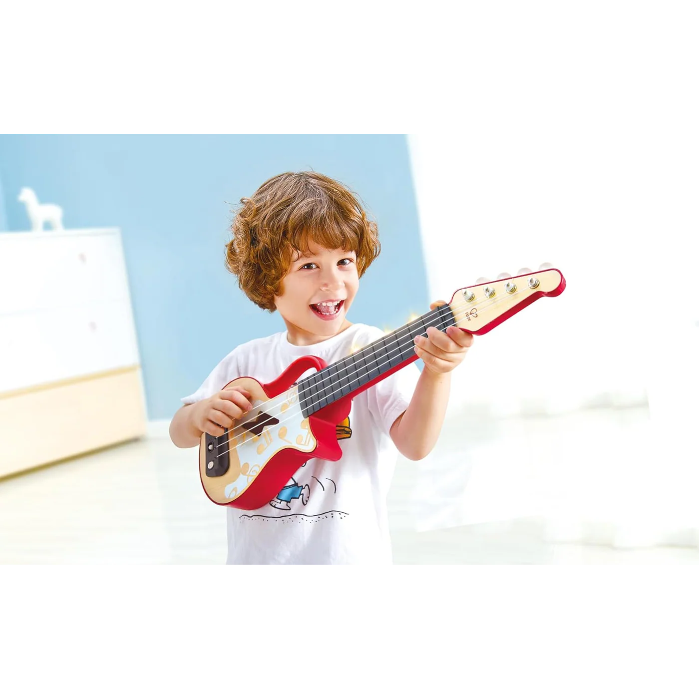 Hape Learn With Lights Interactive Wooden Ukulele - Image 16