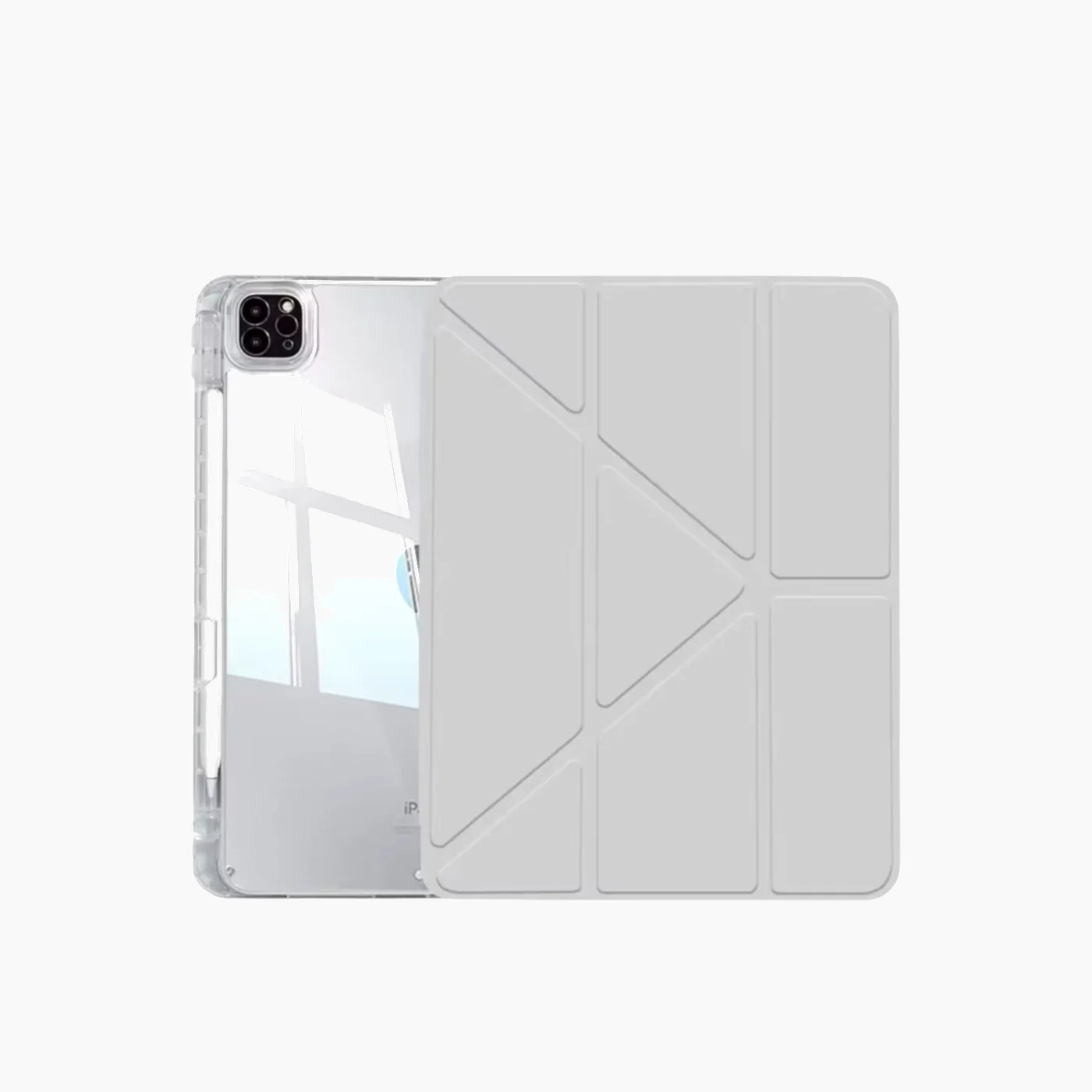 Leather Clear PU Leather Anti-drop Magnetic iPad Case - Image 5