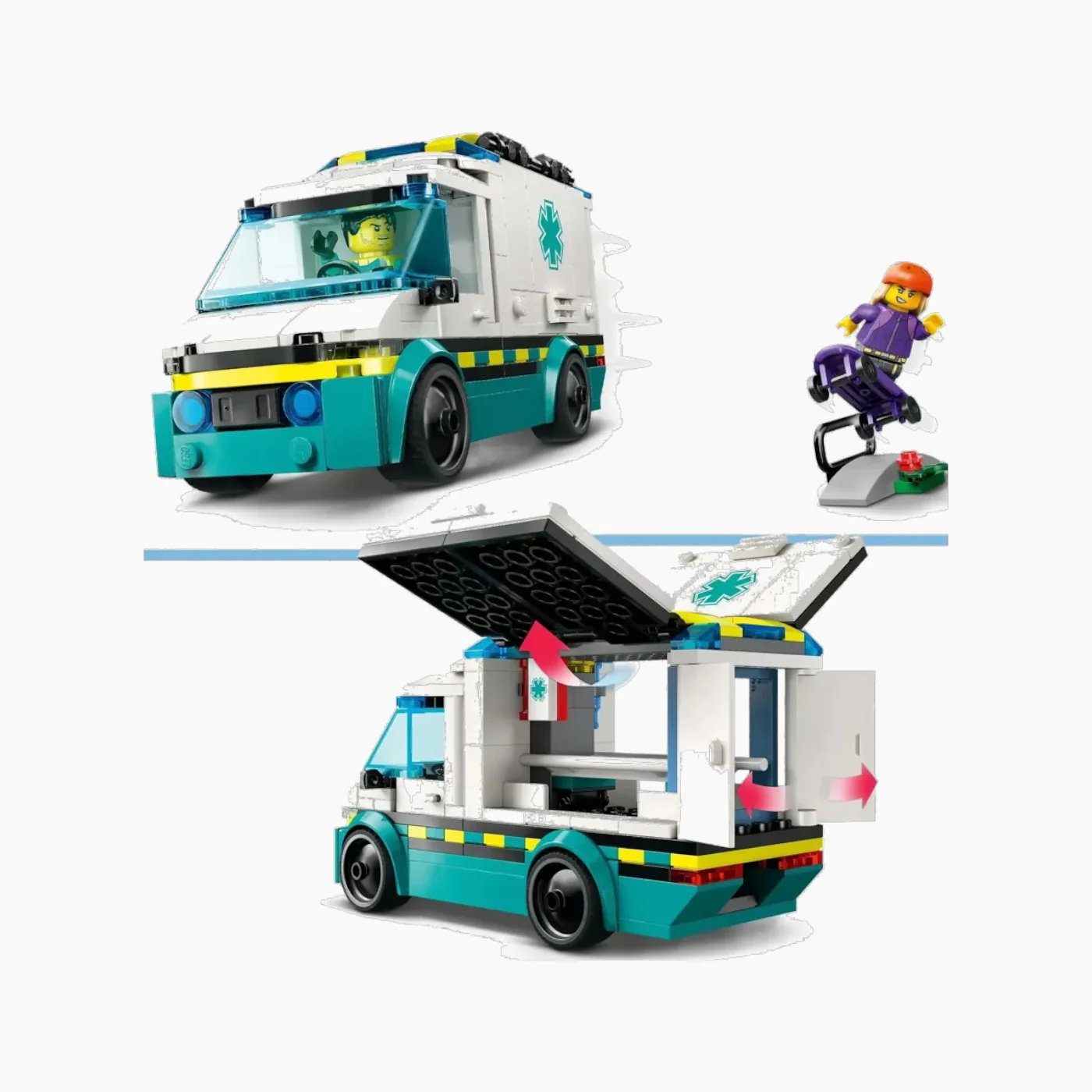 Lego Emergency Ambulance - 184 Pcs - Image 2