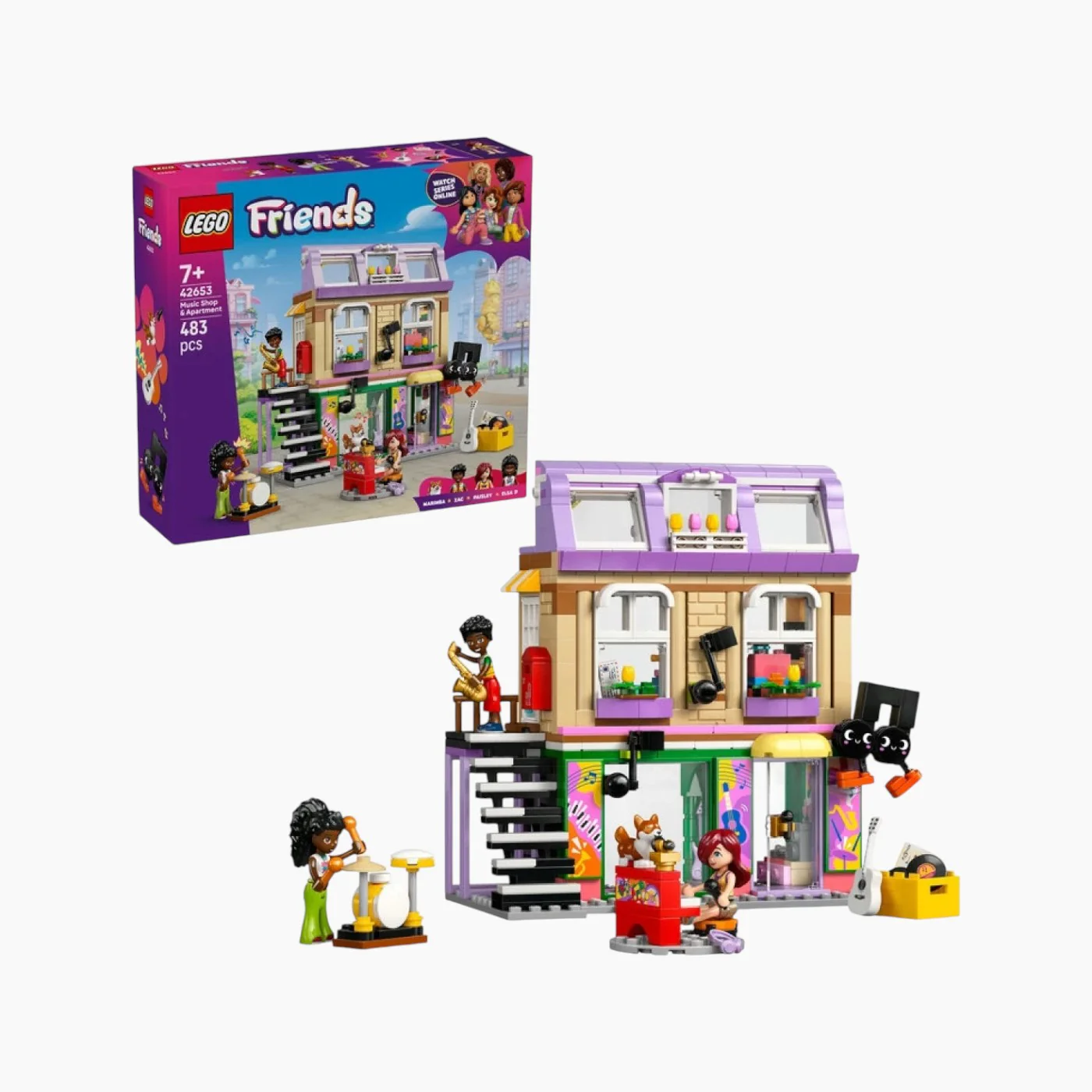 Lego Music Store & Apartment - 483 Pcs - Image 2