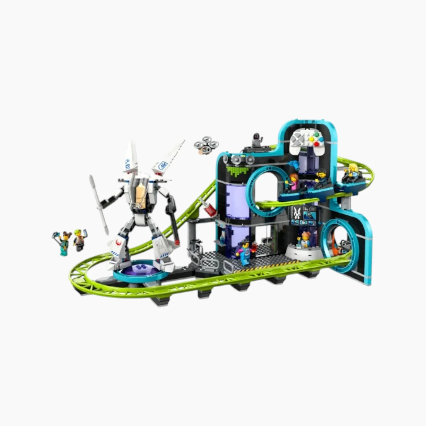 Lego Robot World Roller-Coaster Park Construction Set