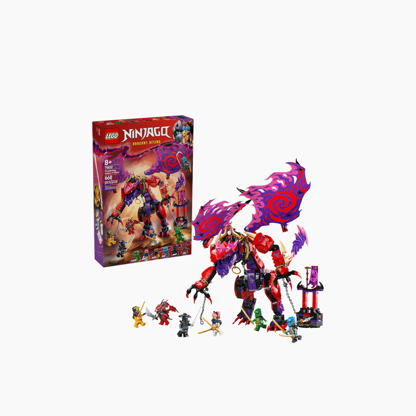 Lego Thunderfang Dragon Of Chaos - 668 Pcs