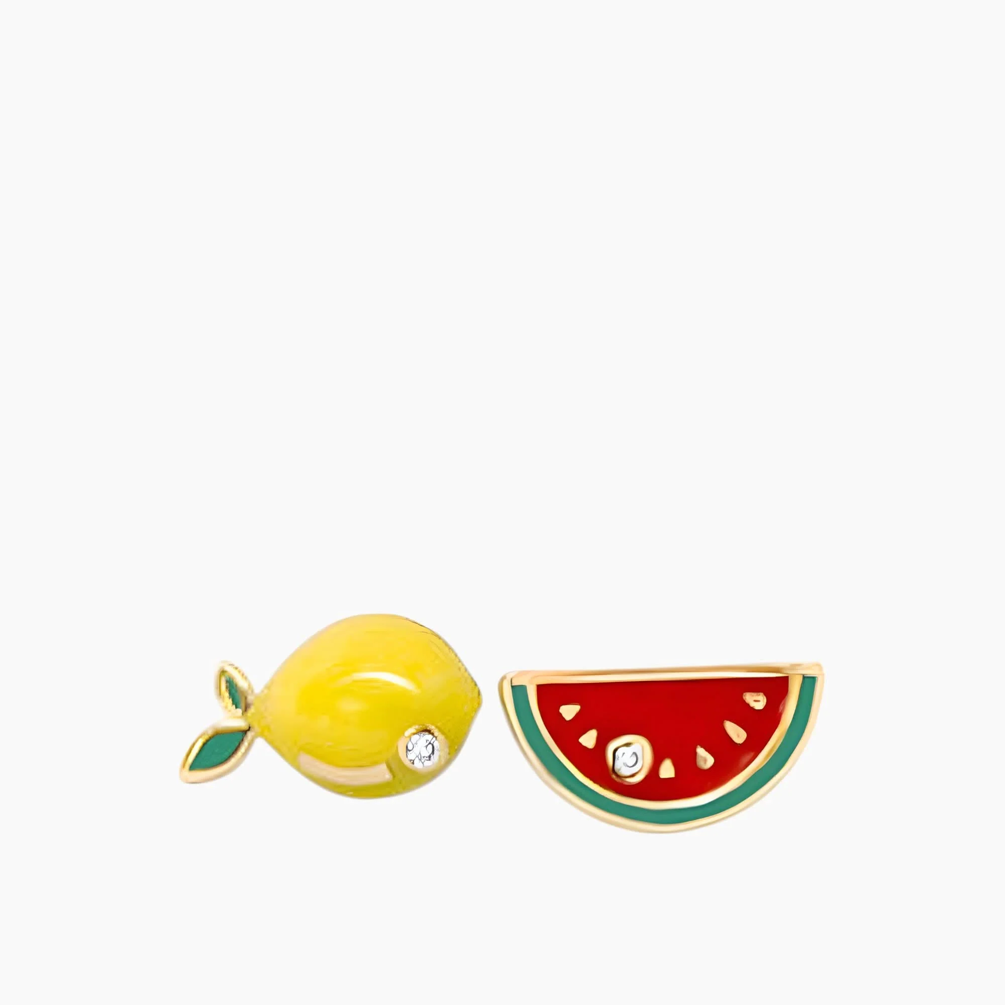 Baby Chic Fine Jewelry Lemon & Watermelon Earrings