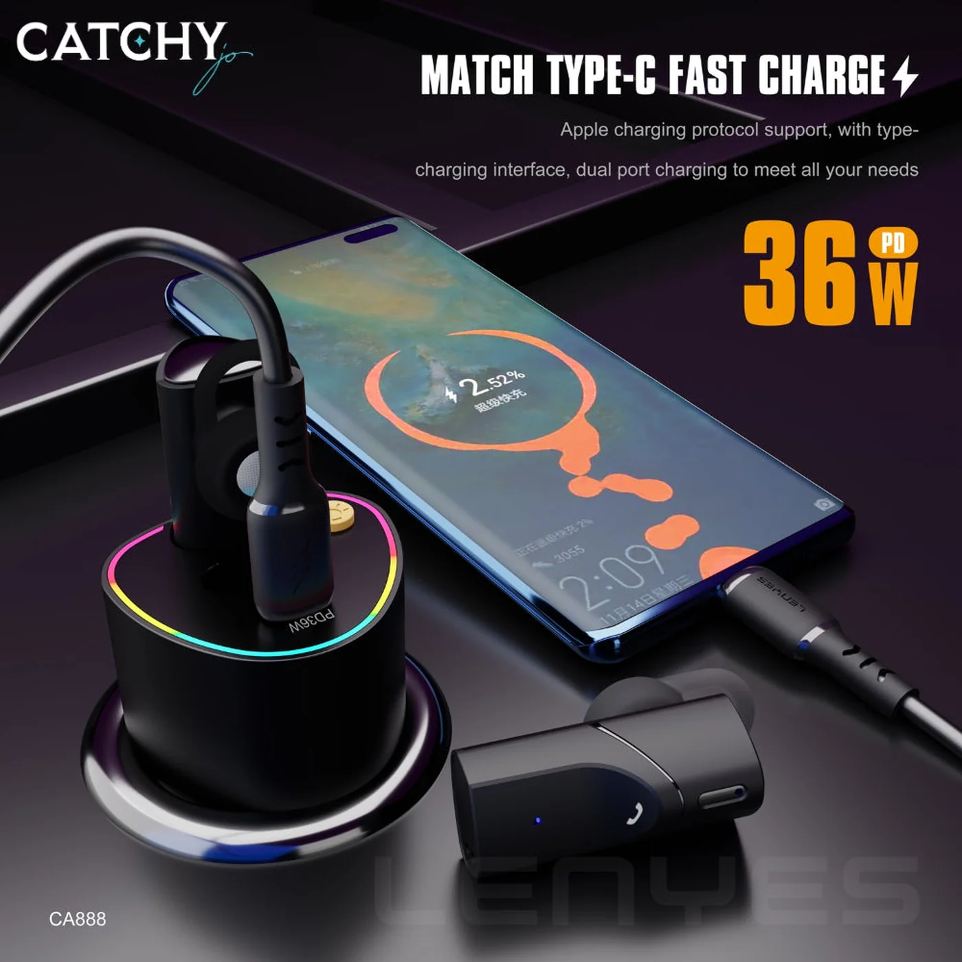 LENYES CA888 Car Charger - Image 3