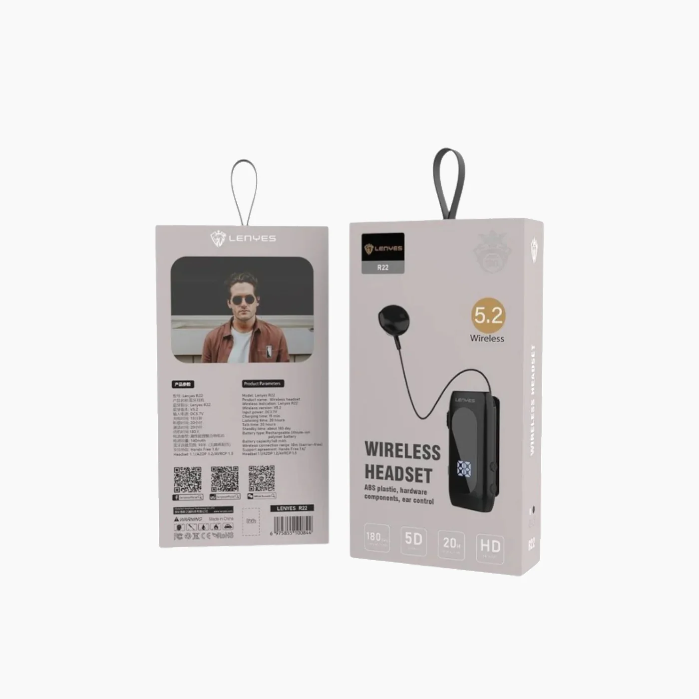 LENYES R22 Wireless Headset - Image 2