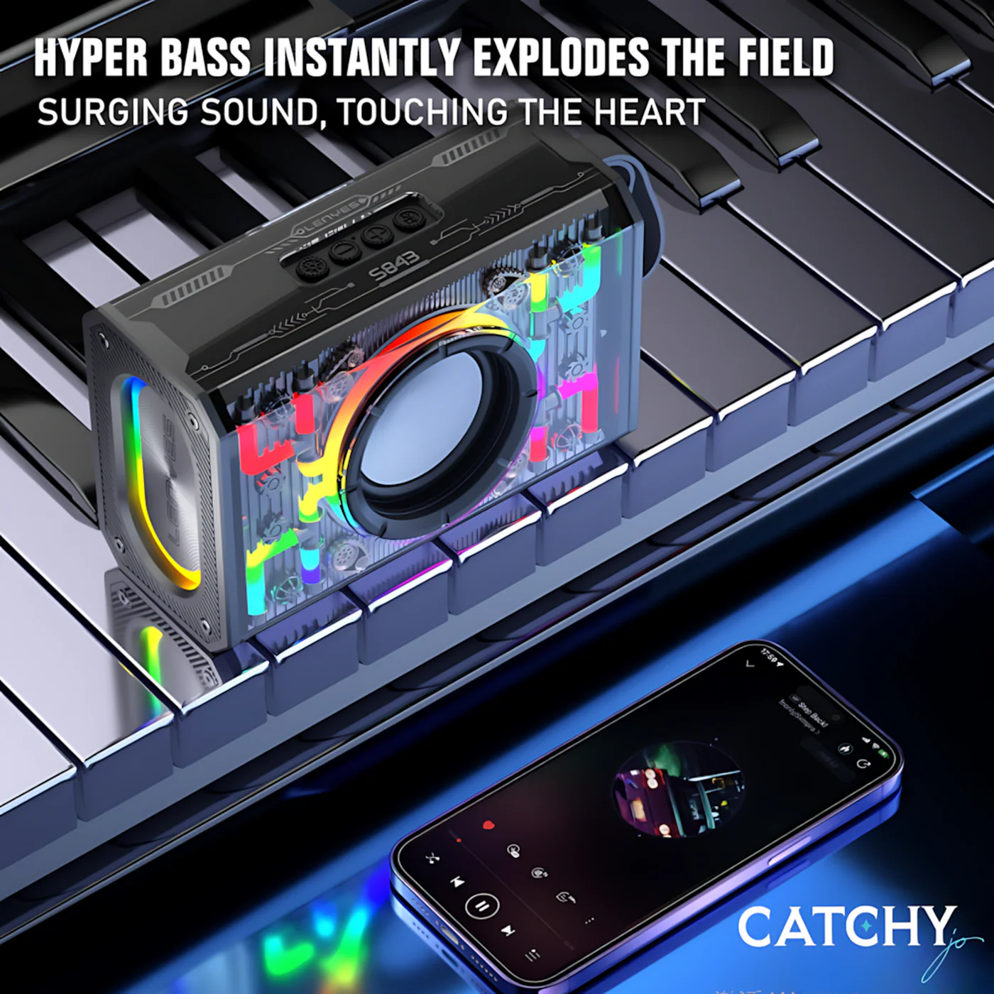 LENYES S843 Bluetooth Speaker - Image 2