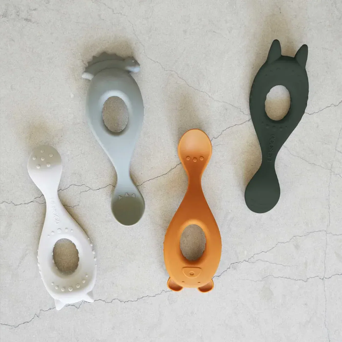 Liewood Liva Silicone Spoon 4-Pack Mix - Image 3