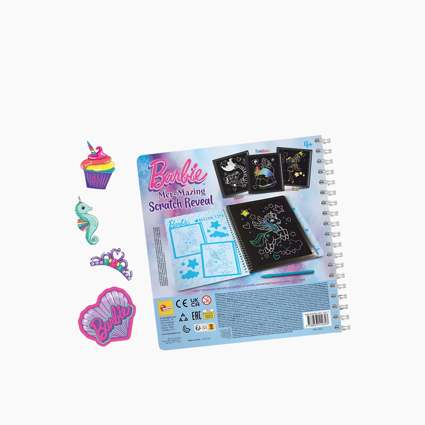 Lisciani Barbie Scratch Art Sketchbook - Image 5