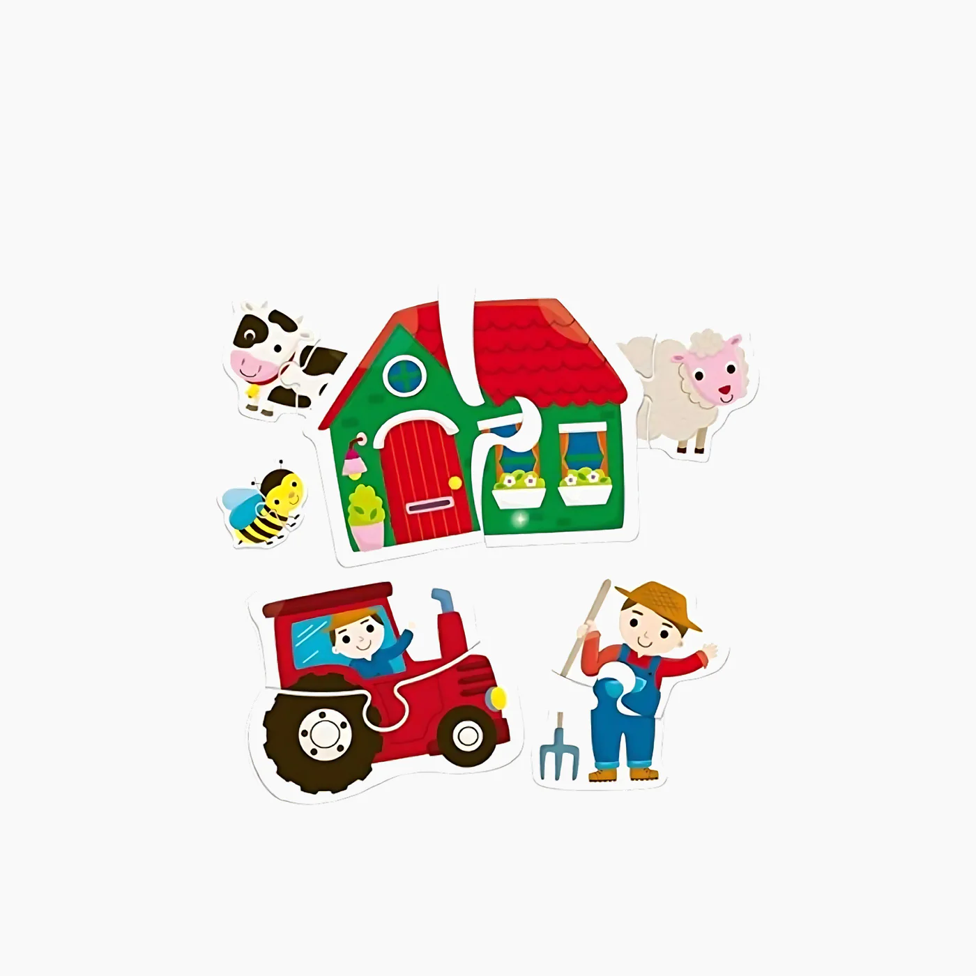 Lisciani Carotina Baby Duo The Farm Animal Figures