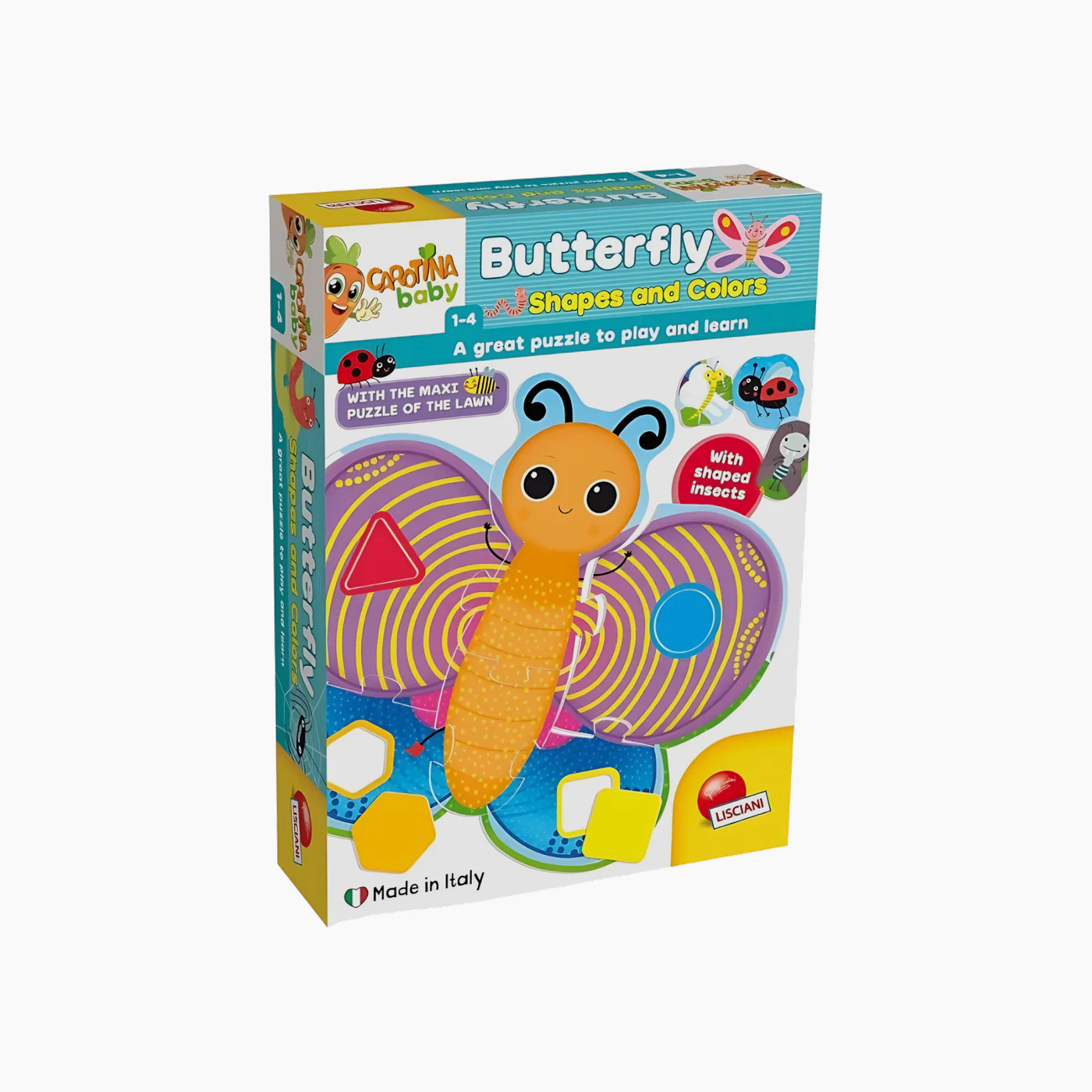 Lisciani Carotina Baby Plus Butterfly Forms and Colors Educational Toy - Image 2