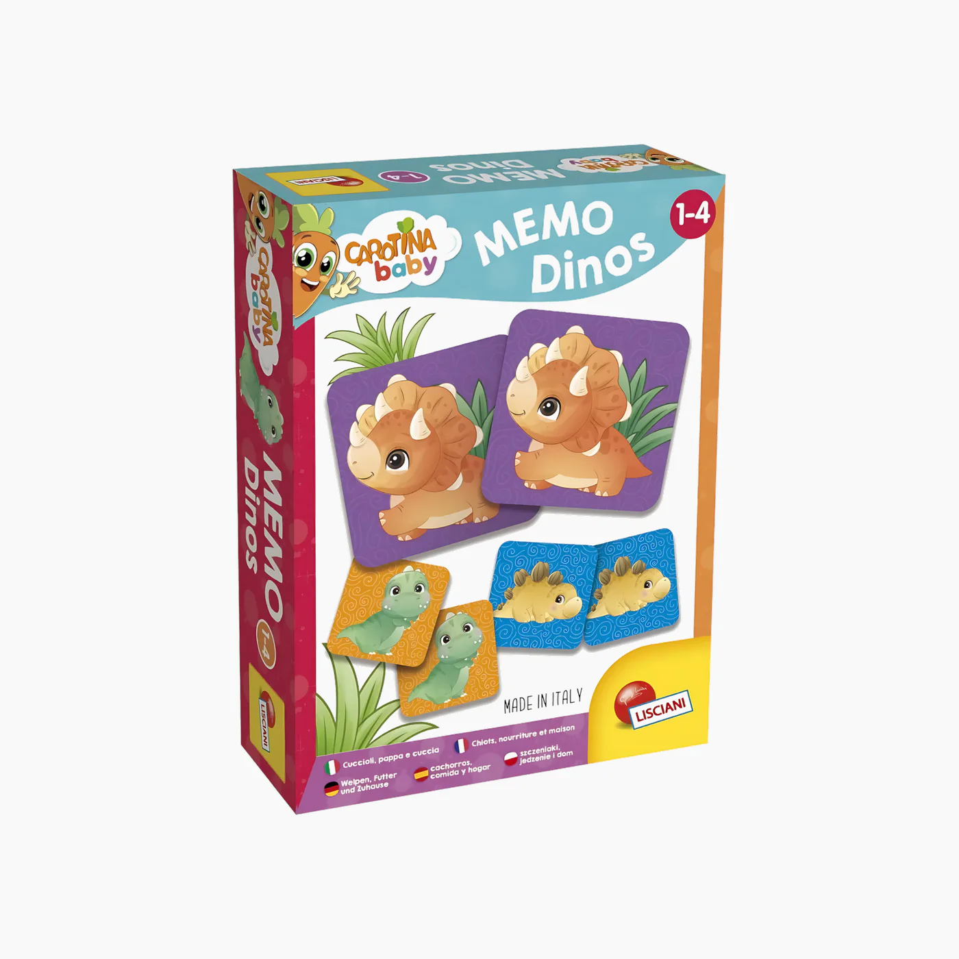 Lisciani Carotina Baby Plus Memo Dinos Memory Game - Image 2
