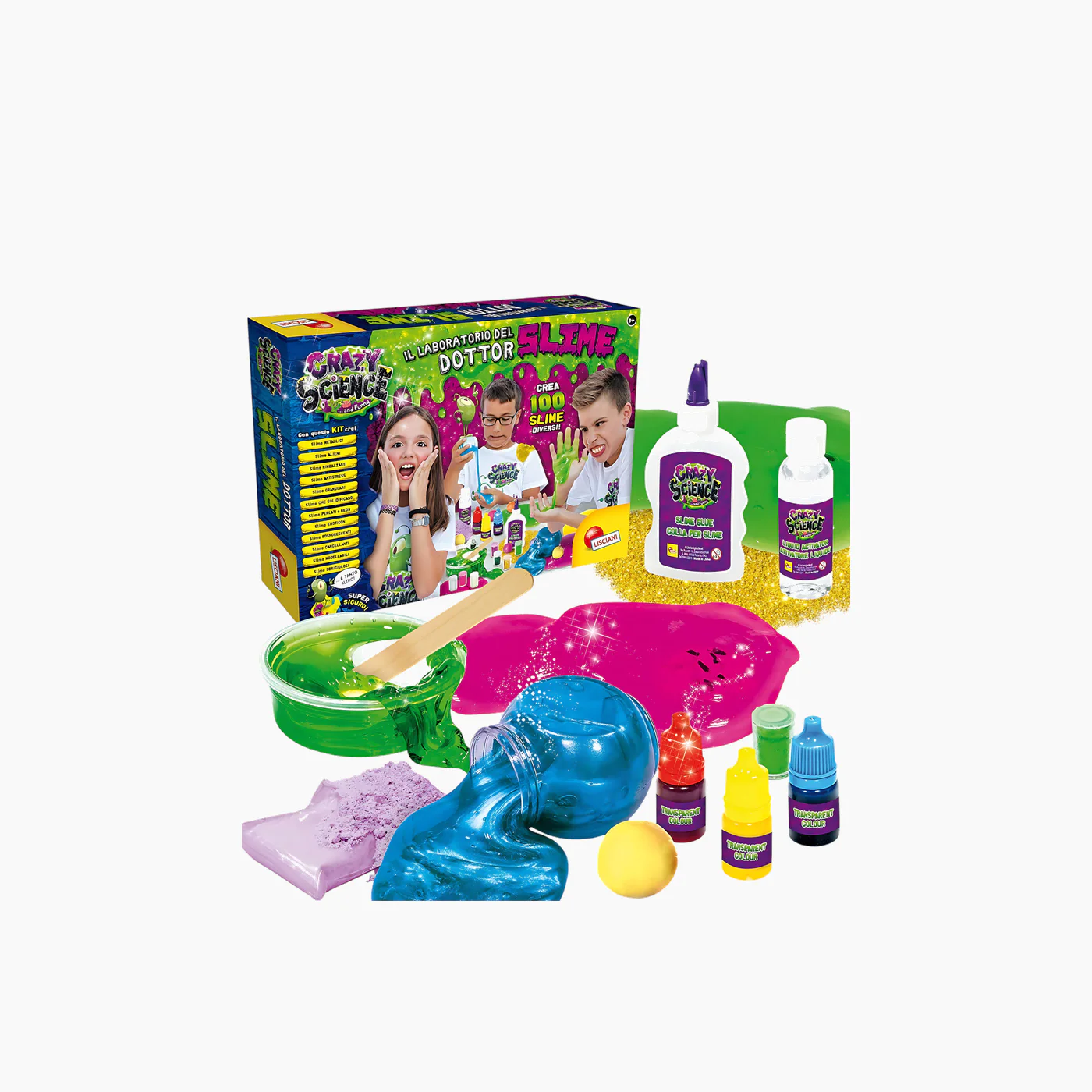 Lisciani Crazy Science The Laboratory of Doctor Slime Play Dough - Image 2