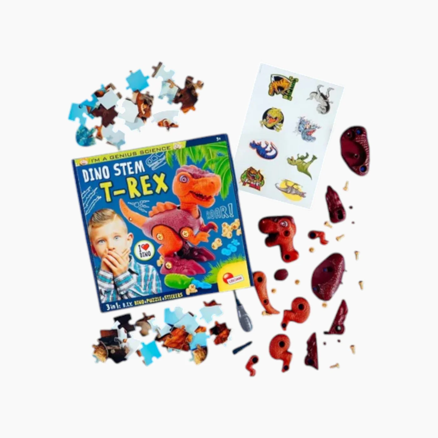 Lisciani I'm A Genius Dino Stem T-Rex Toy - Image 2
