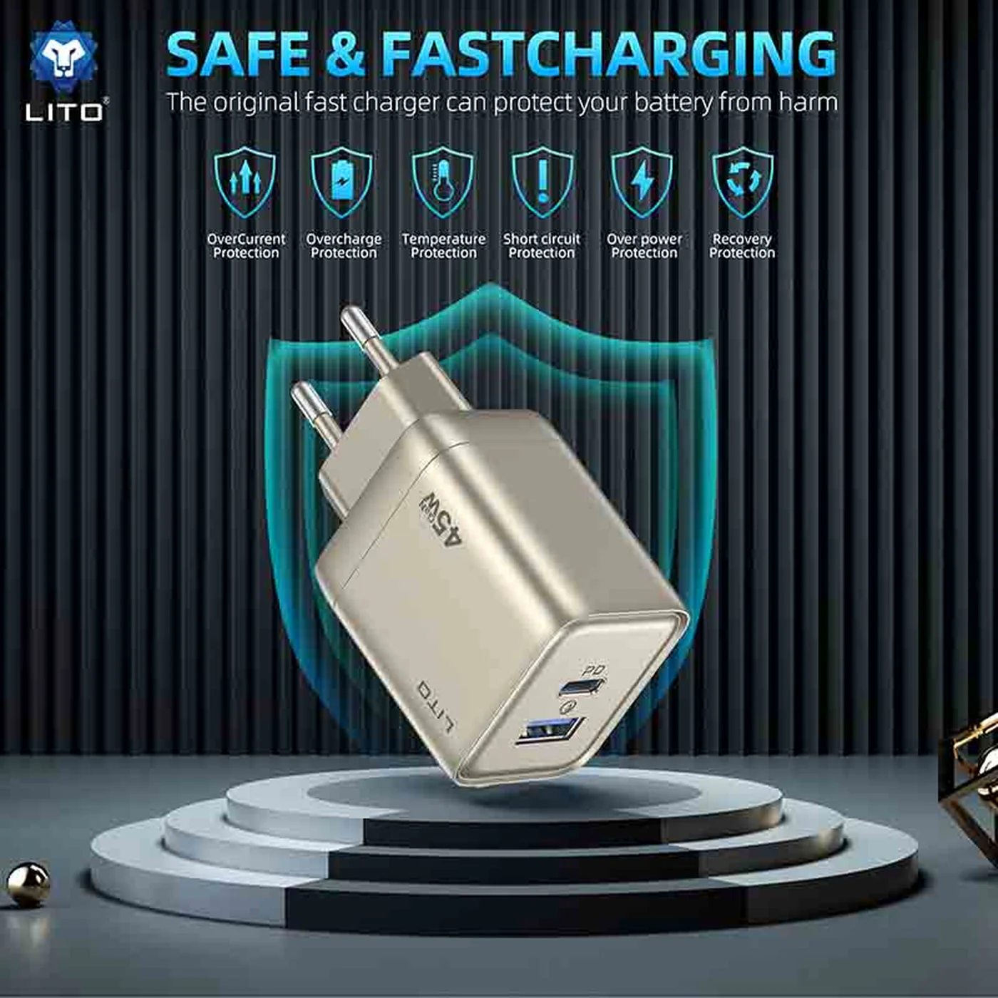 LITO LC05 Fast Phone Charger Adapter - Image 3