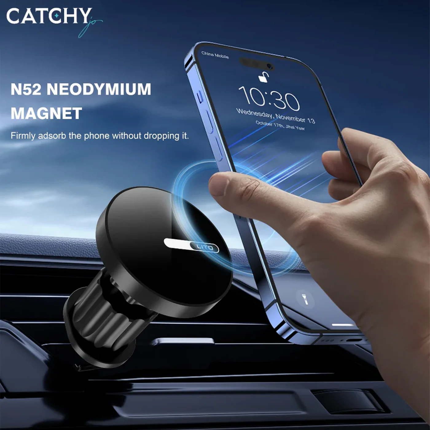 YESIDO LITO LT-W05 Magnetic Car Phone Holder - Image 4