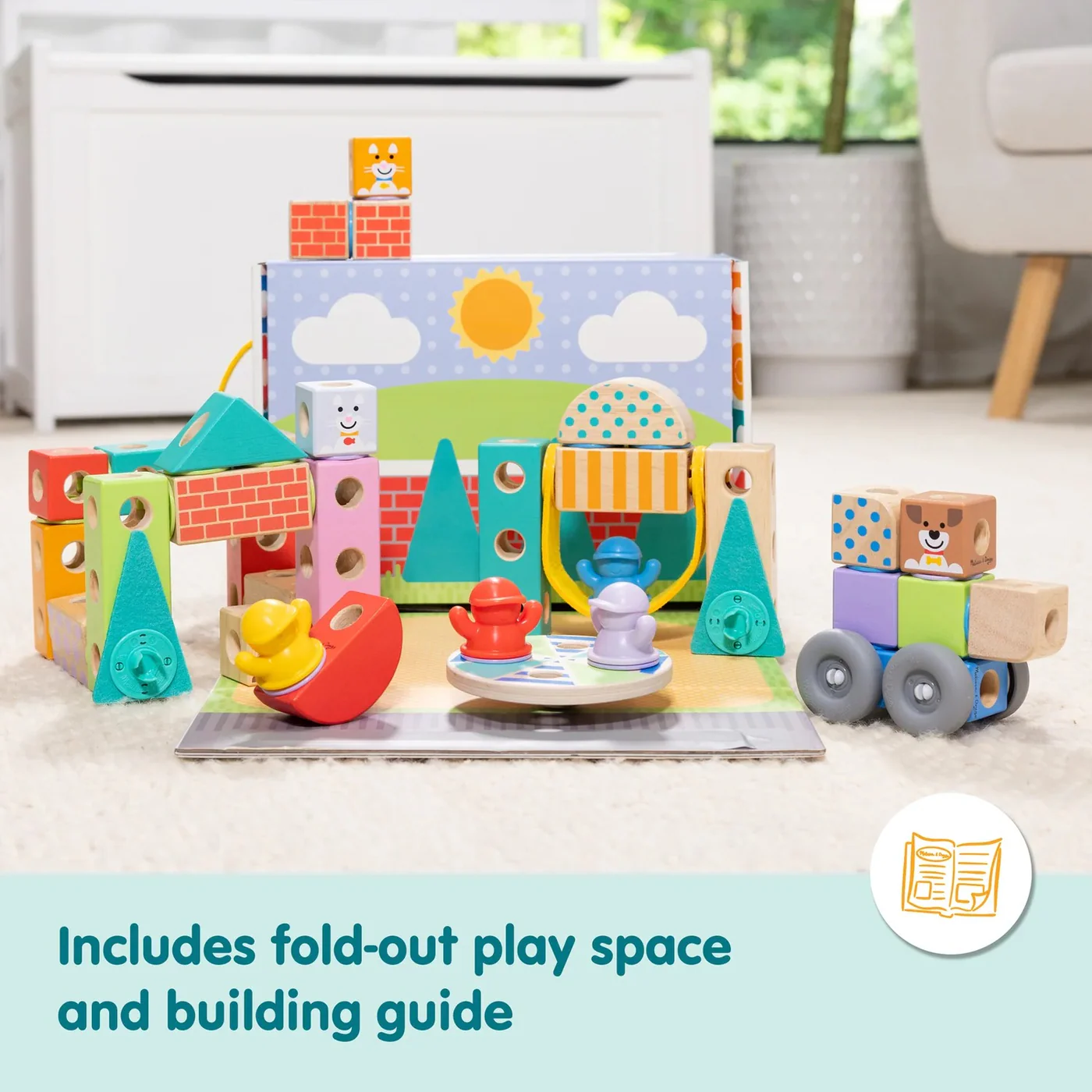 DEVELOPMENTAL TOYS lockales Town Play Set- 73 Pcs - Image 4