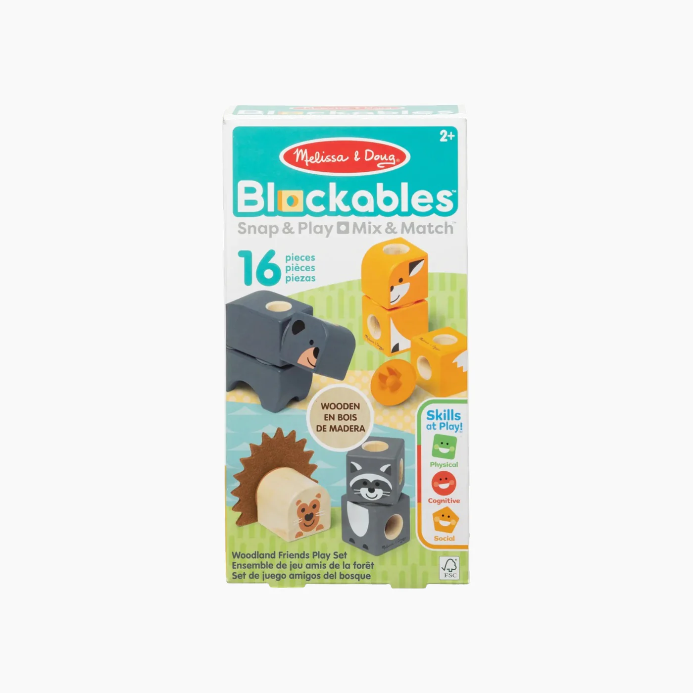 DEVELOPMENTAL TOYS lockales Woodland Friends Play Set- 16 Pcs