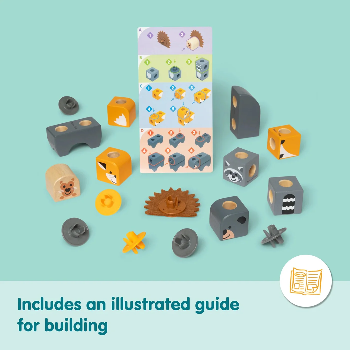 DEVELOPMENTAL TOYS lockales Woodland Friends Play Set- 16 Pcs - Image 4