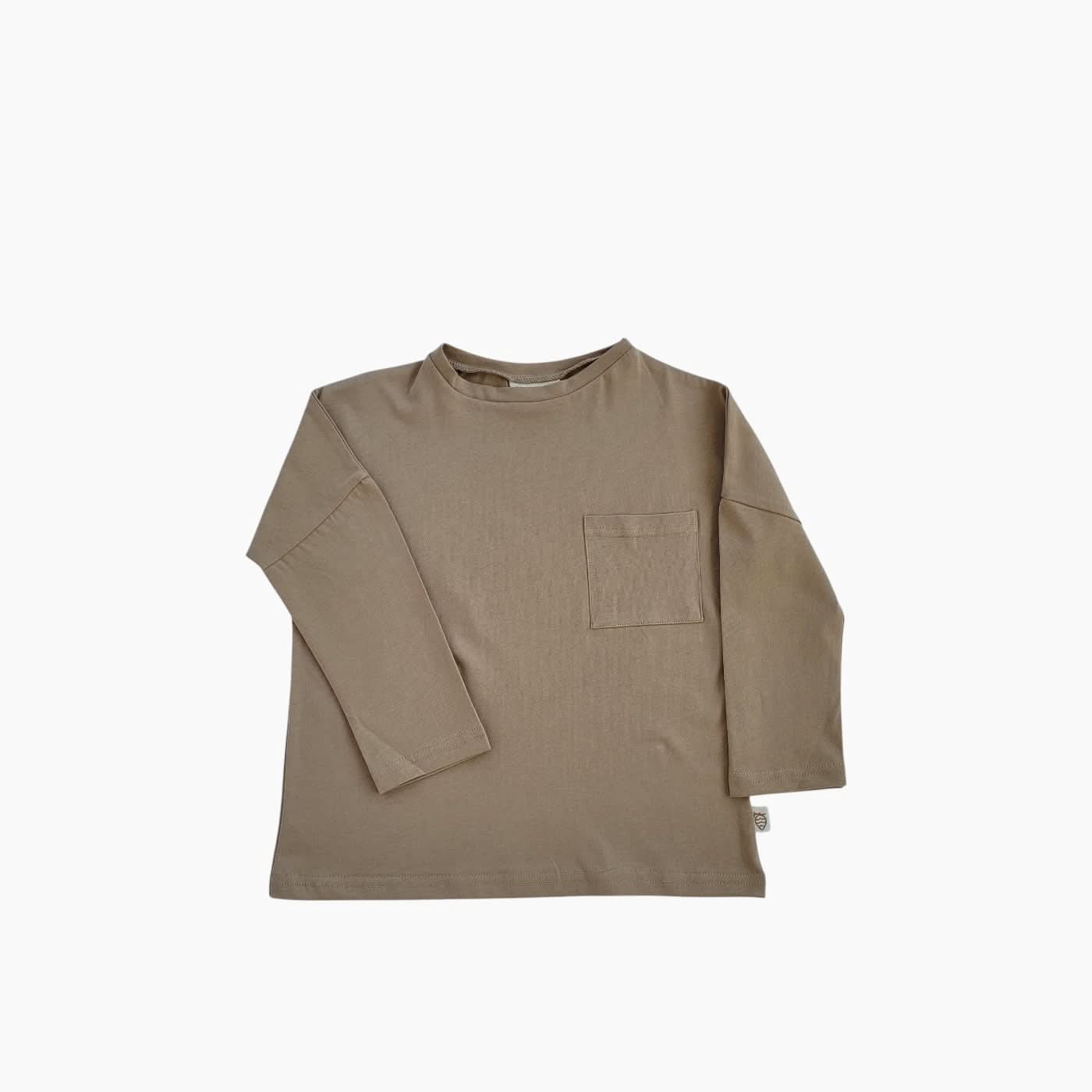 Little Nest Long Sleeve Crew Pocket Tee - Image 2
