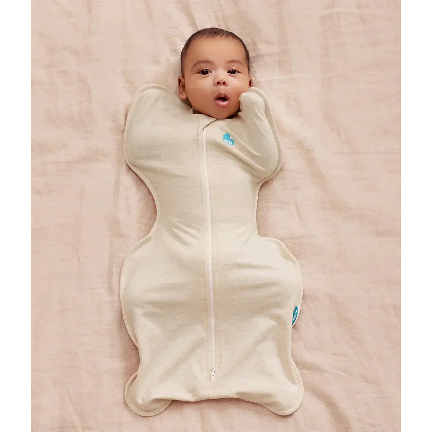 Love To Dream Swaddle Up™ Original Cotton 1.0 Tog Oatmeal Newborn - Image 2