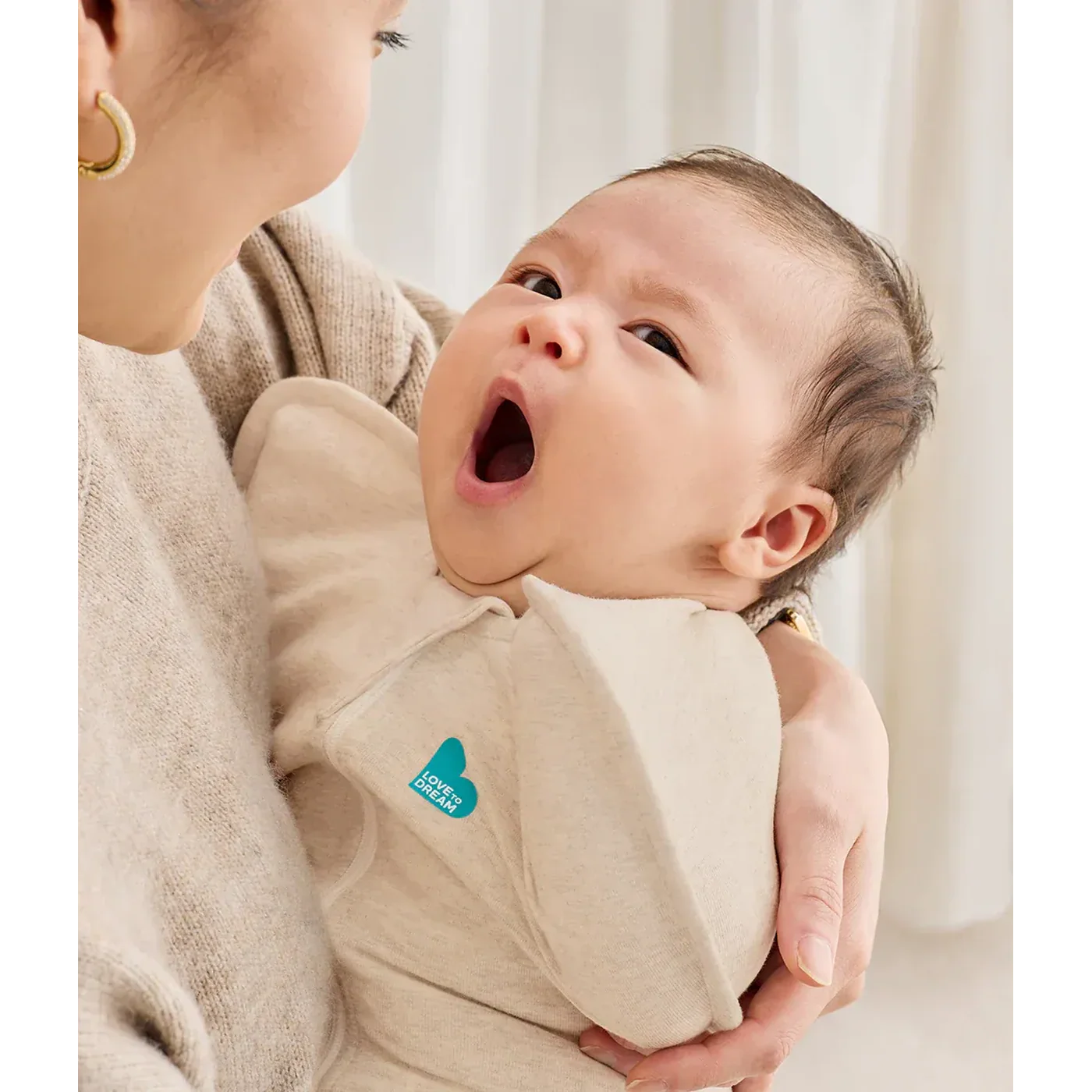 Love To Dream Swaddle Up™ Original Cotton 1.0 Tog Oatmeal Newborn - Image 3