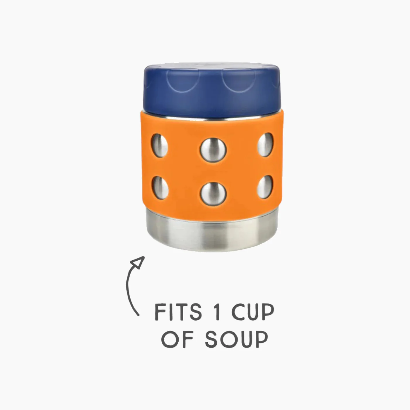 Lunchbots Thermal 8Oz Orange,Navy - Image 2