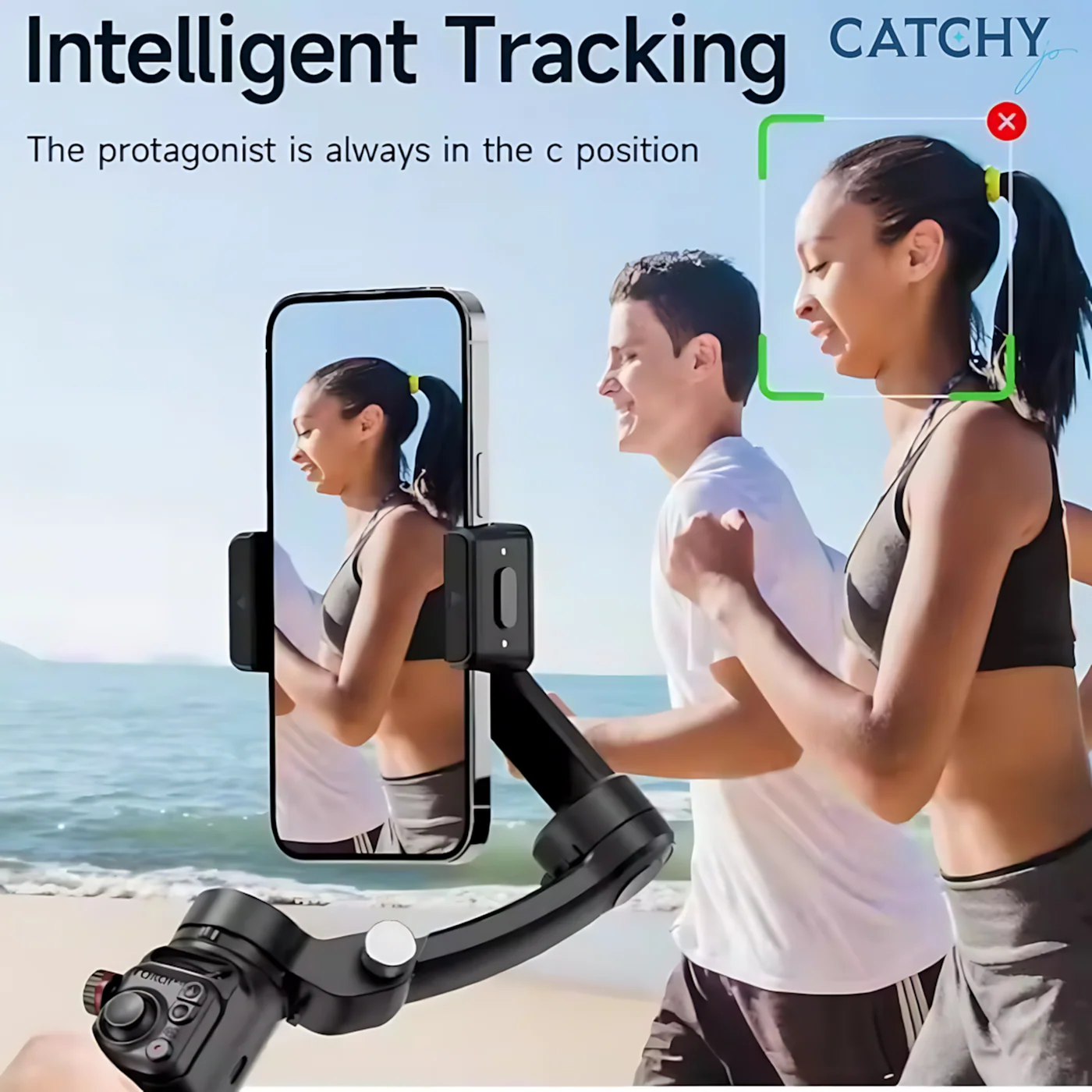 M02 Facial Auto-Tracking Handheld 3 Axis Gimbal Stabilizer - Image 3