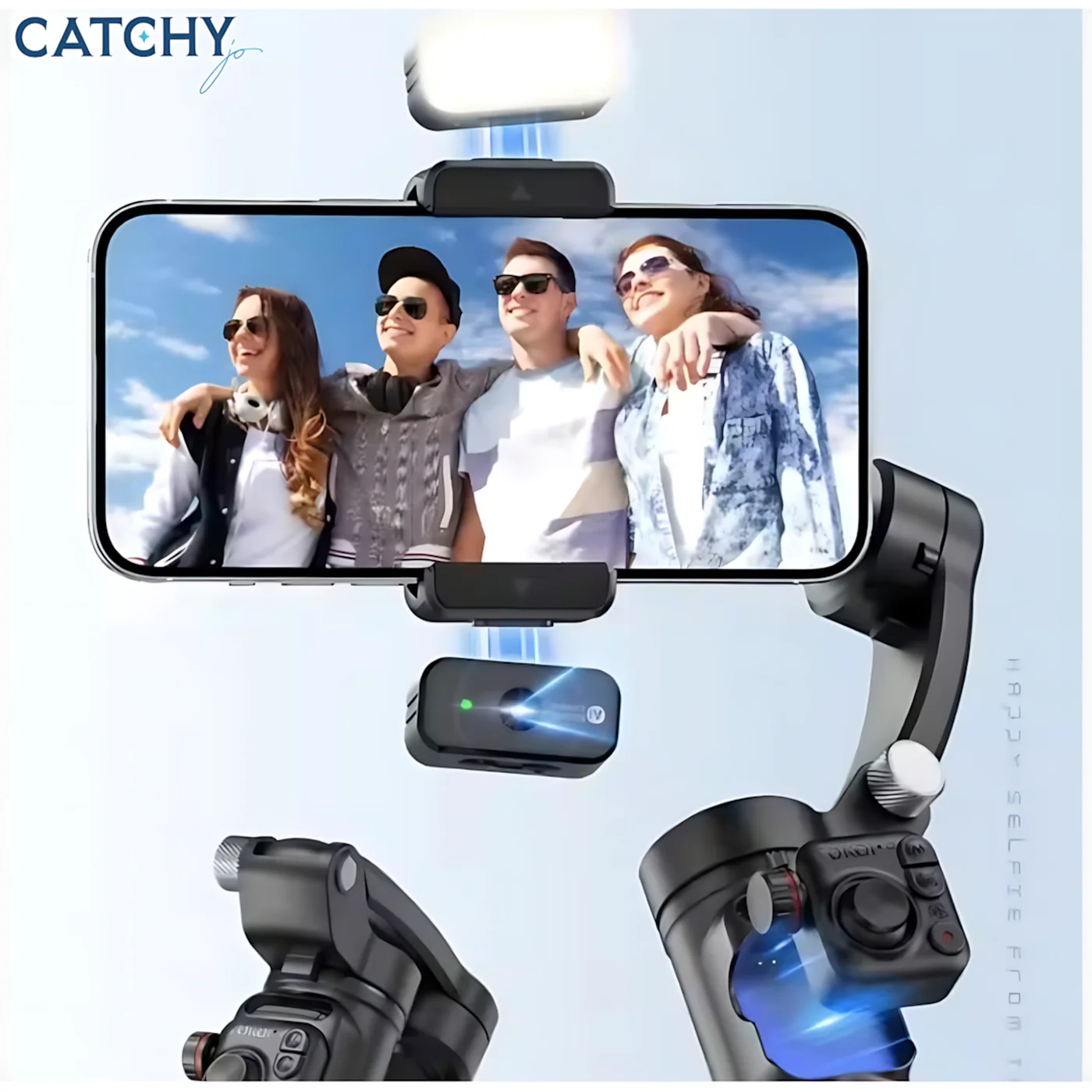 M02 Facial Auto-Tracking Handheld 3 Axis Gimbal Stabilizer - Image 4