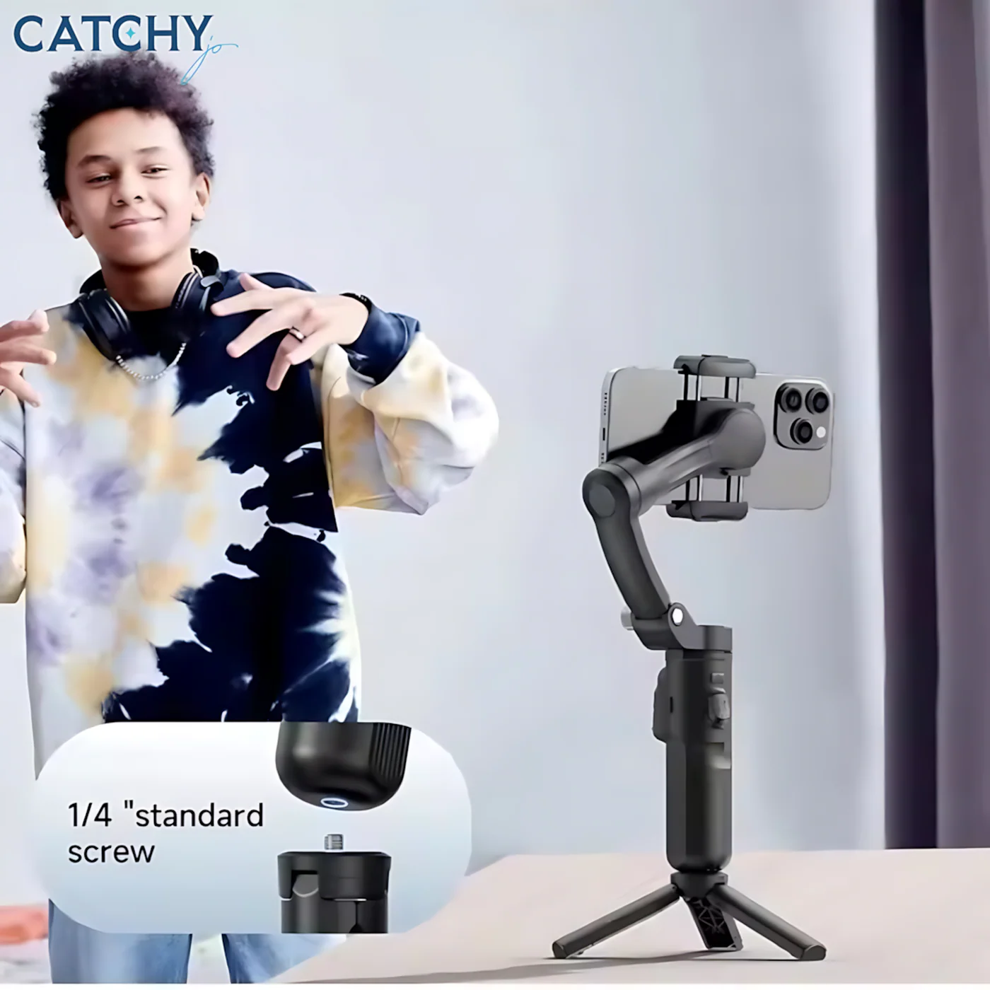 M02 Facial Auto-Tracking Handheld 3 Axis Gimbal Stabilizer - Image 5