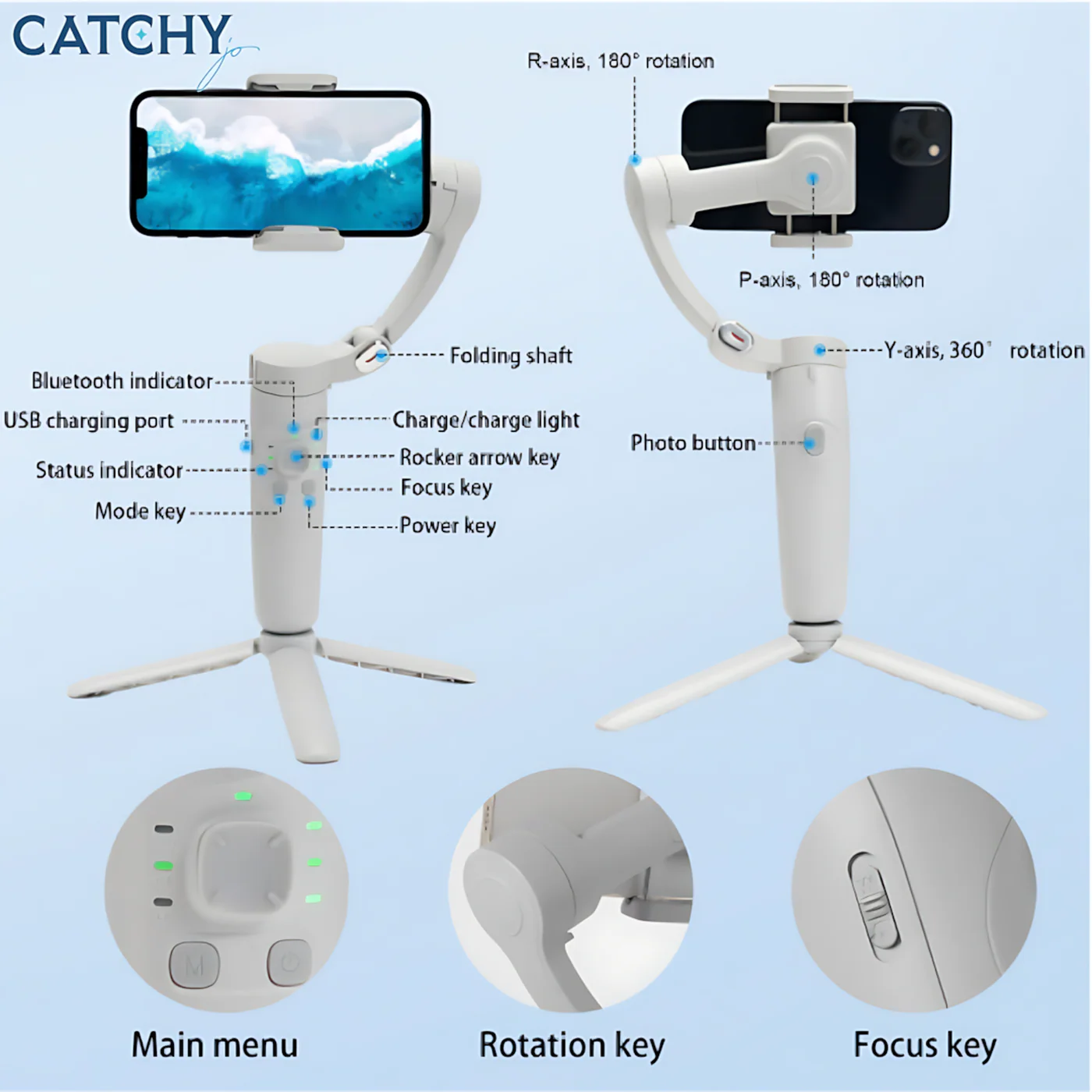 C.JO M1 3-Axis Merak One Smartphone Stabilizer - Image 3