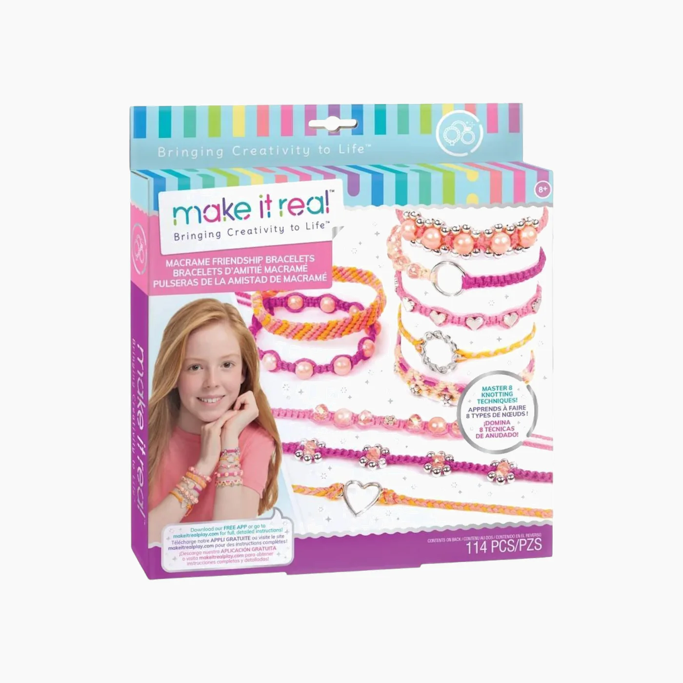 MAKE IT REAL Macrame Friendship racelet 114 Pcs